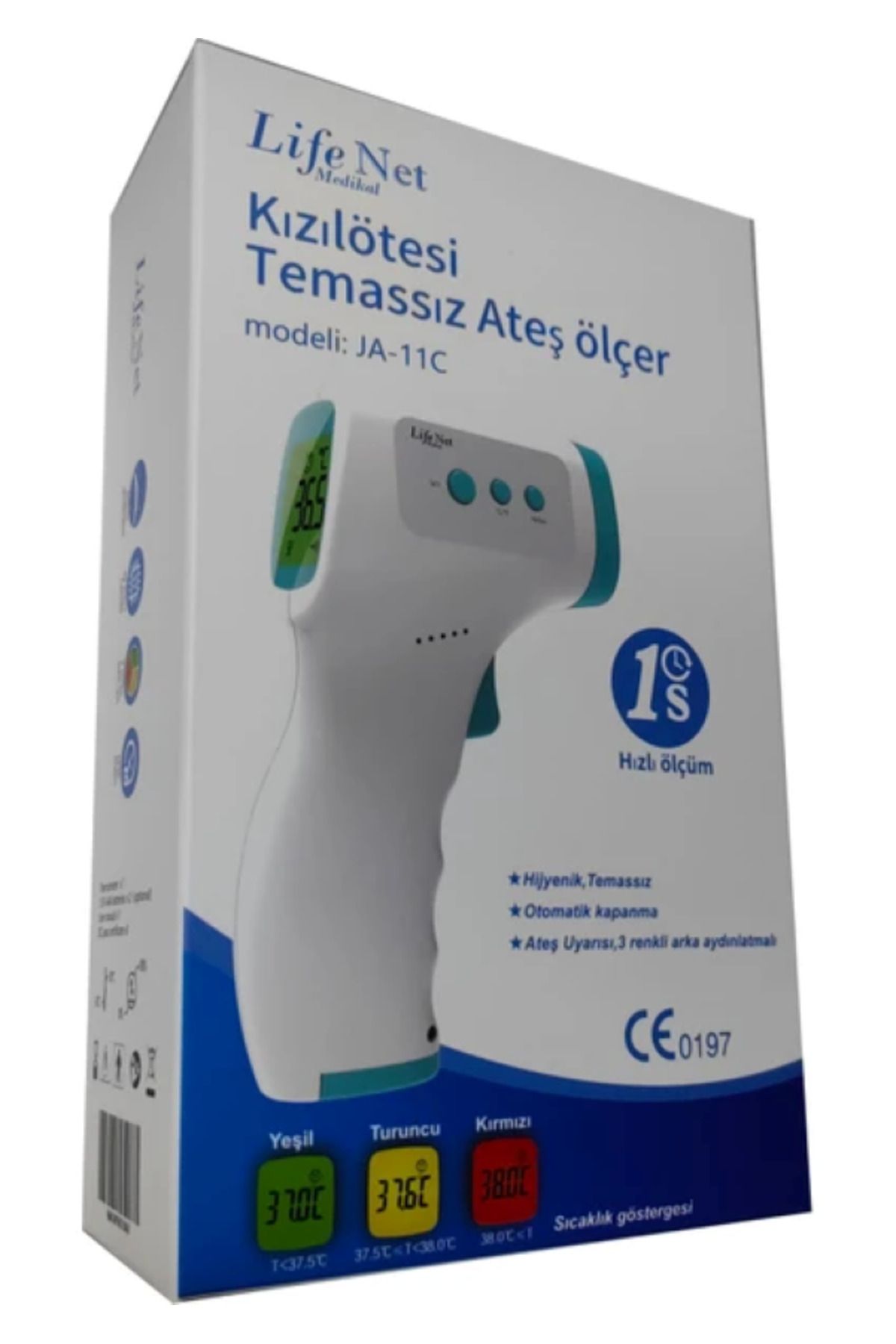 elitelane LİFENET ATEŞ ÖLÇER TEMASSIZ ALINDAN JA-11C