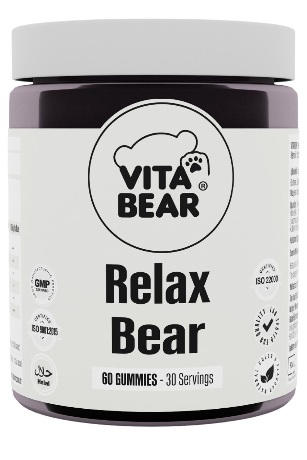Vita Bear-Relax Bear 60 Gummies - Vitamin Relieving Stress, Anxiety, Worry and Sadness 1