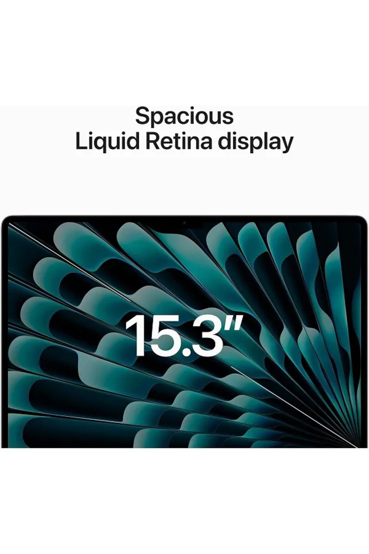 Apple-ماك بوك اير 15 بوصة: شريحة M2 مع وحدة معالجة مركزية 8 أنوية ووحدة معالجة رسومية 10 أنوية، وقرص SSD سعة 256 جيجابايت - فضي 6