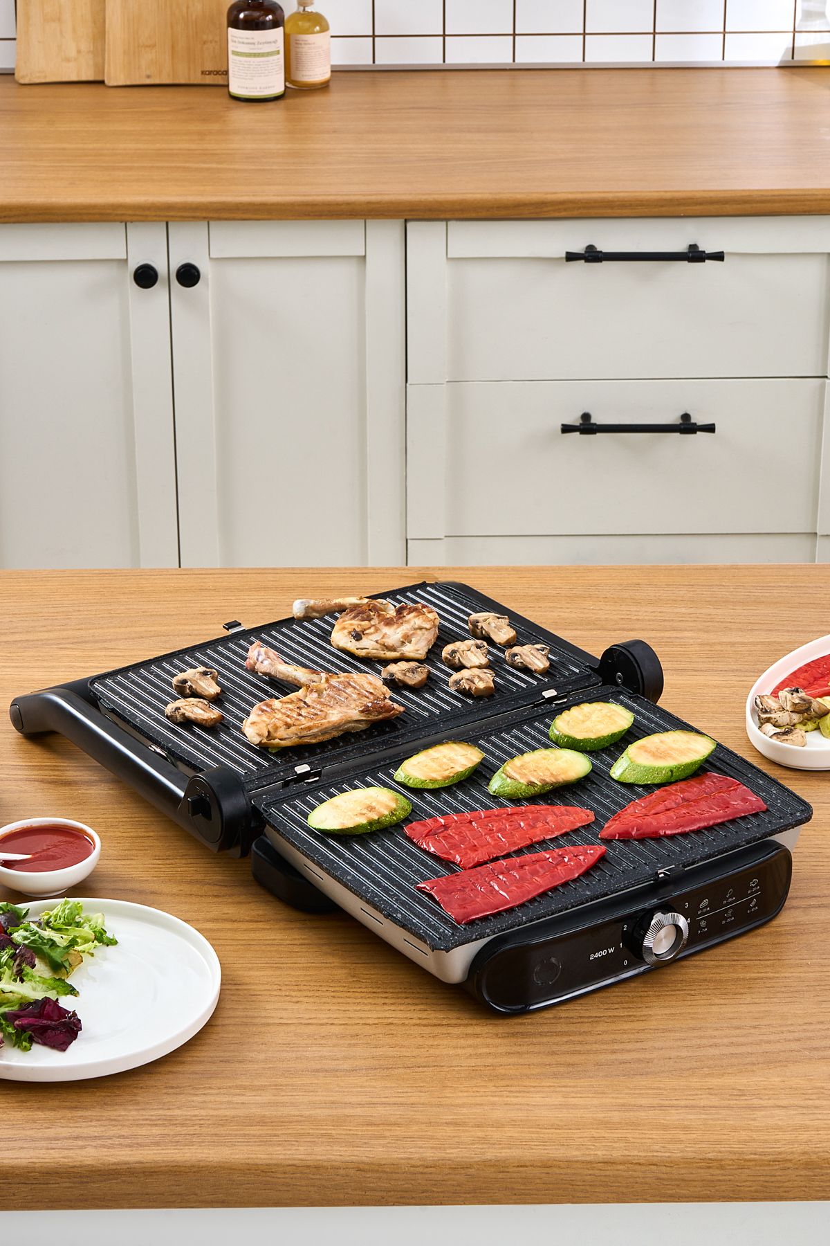 Karaca-شواية ومحمصة Gastro Grill Pro بقدرة 2400 واط 4