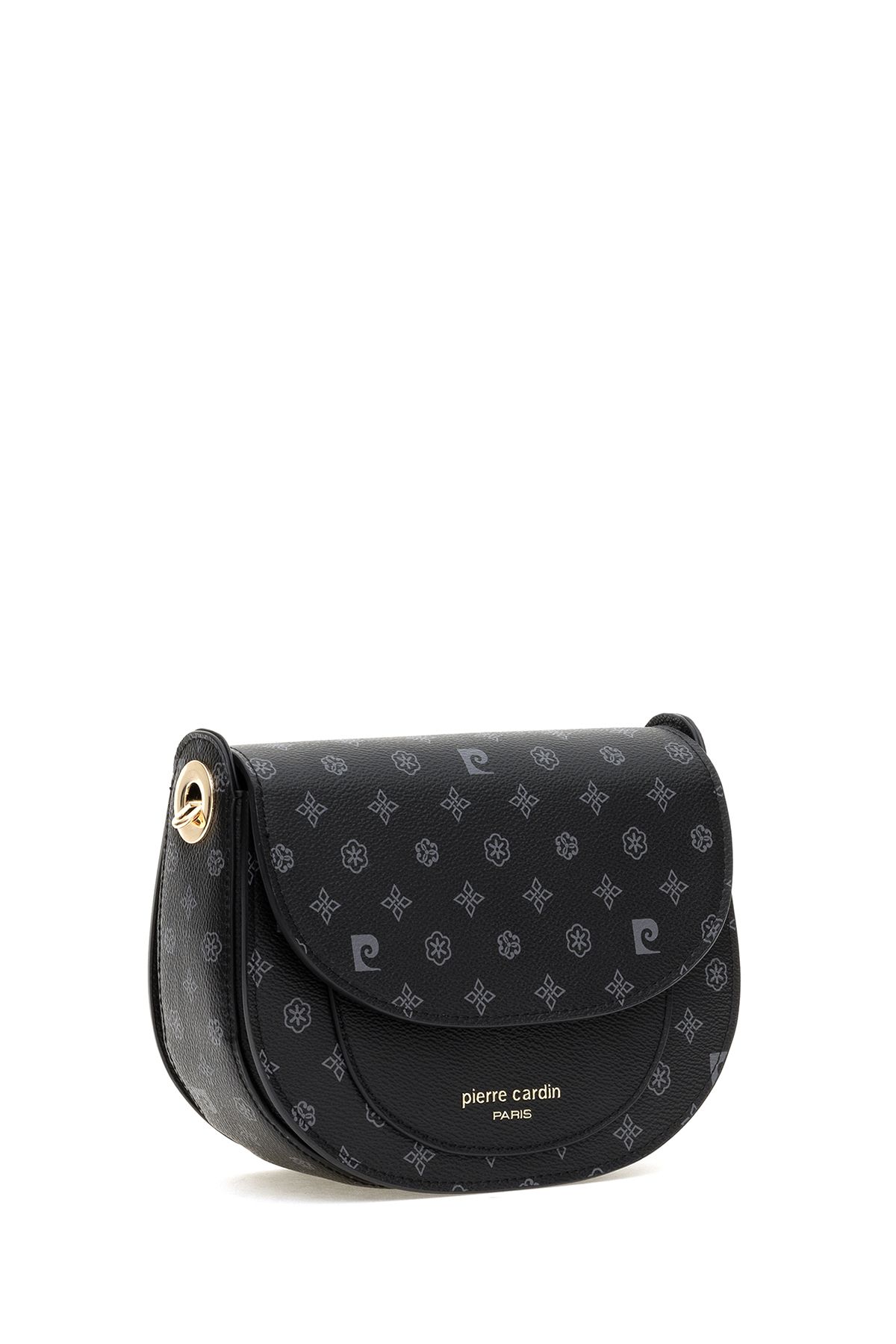 Pierre Cardin-Fekete Monogram női keresztes válltáska 05PC24K24302 6