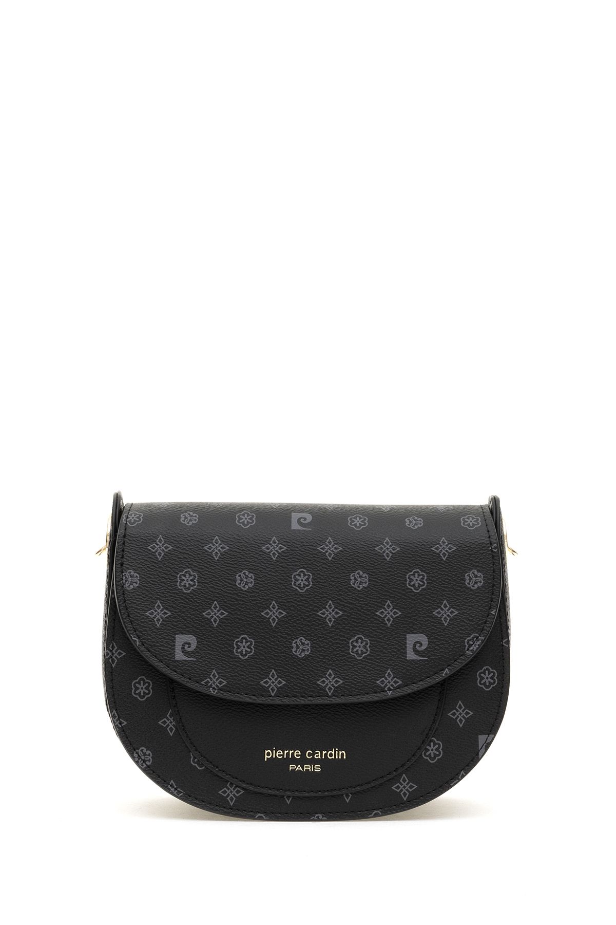 Pierre Cardin-Fekete Monogram női keresztes válltáska 05PC24K24302 5