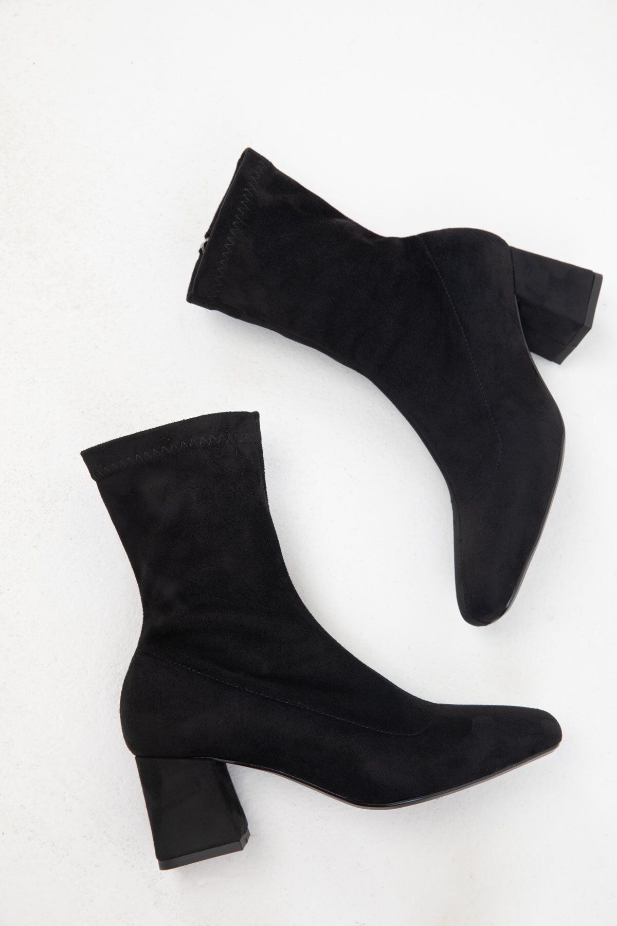 SOHO-Μαύρα σουέντ γυναικείες μπότες - 20100 Model Bootie 4