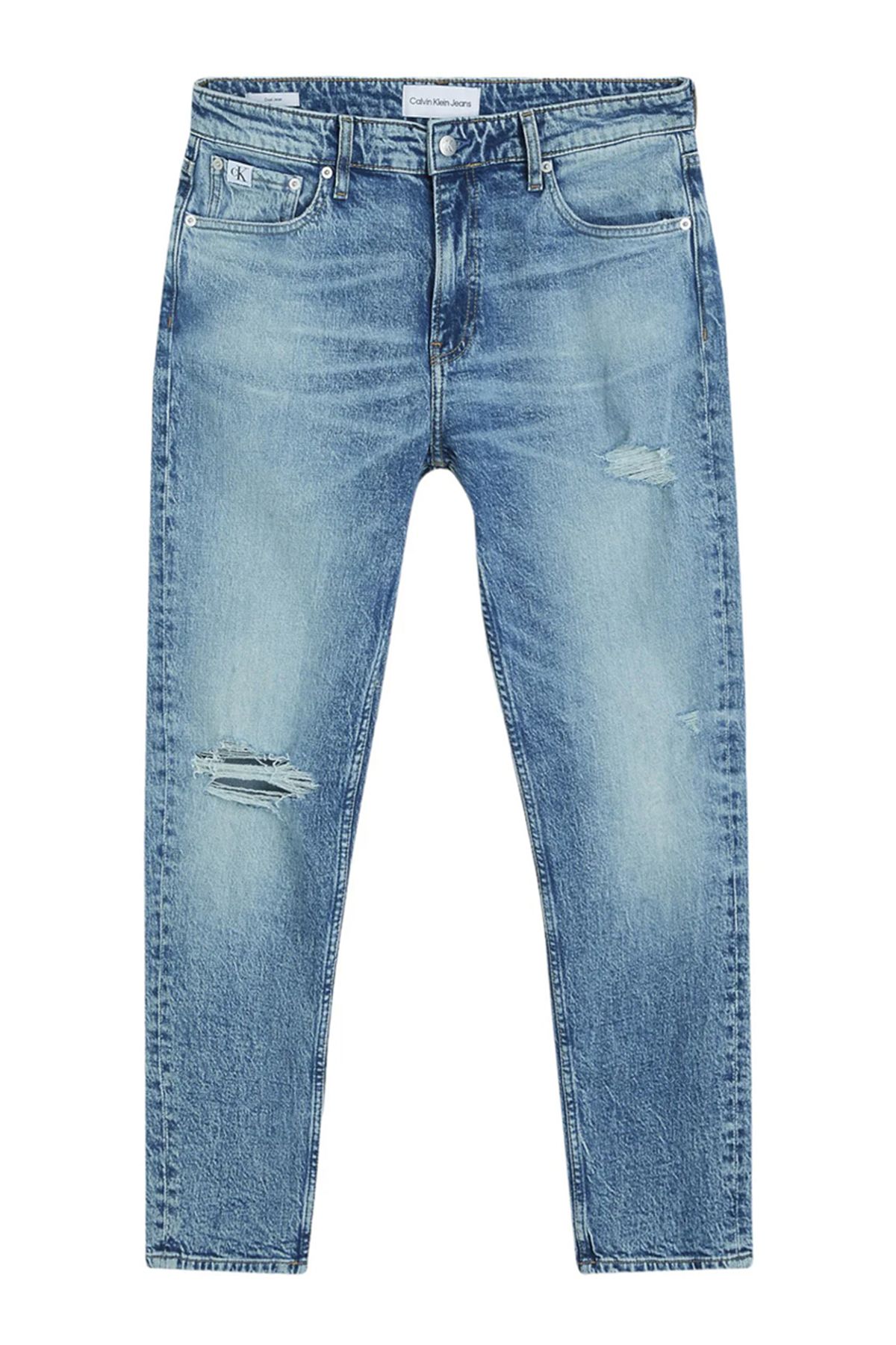 Calvin Klein Jeans Jeansy Męskie - Logo, Suwak I Guziki, 4 Kieszenie, Kolor Lewy Mężczyzna - 30
