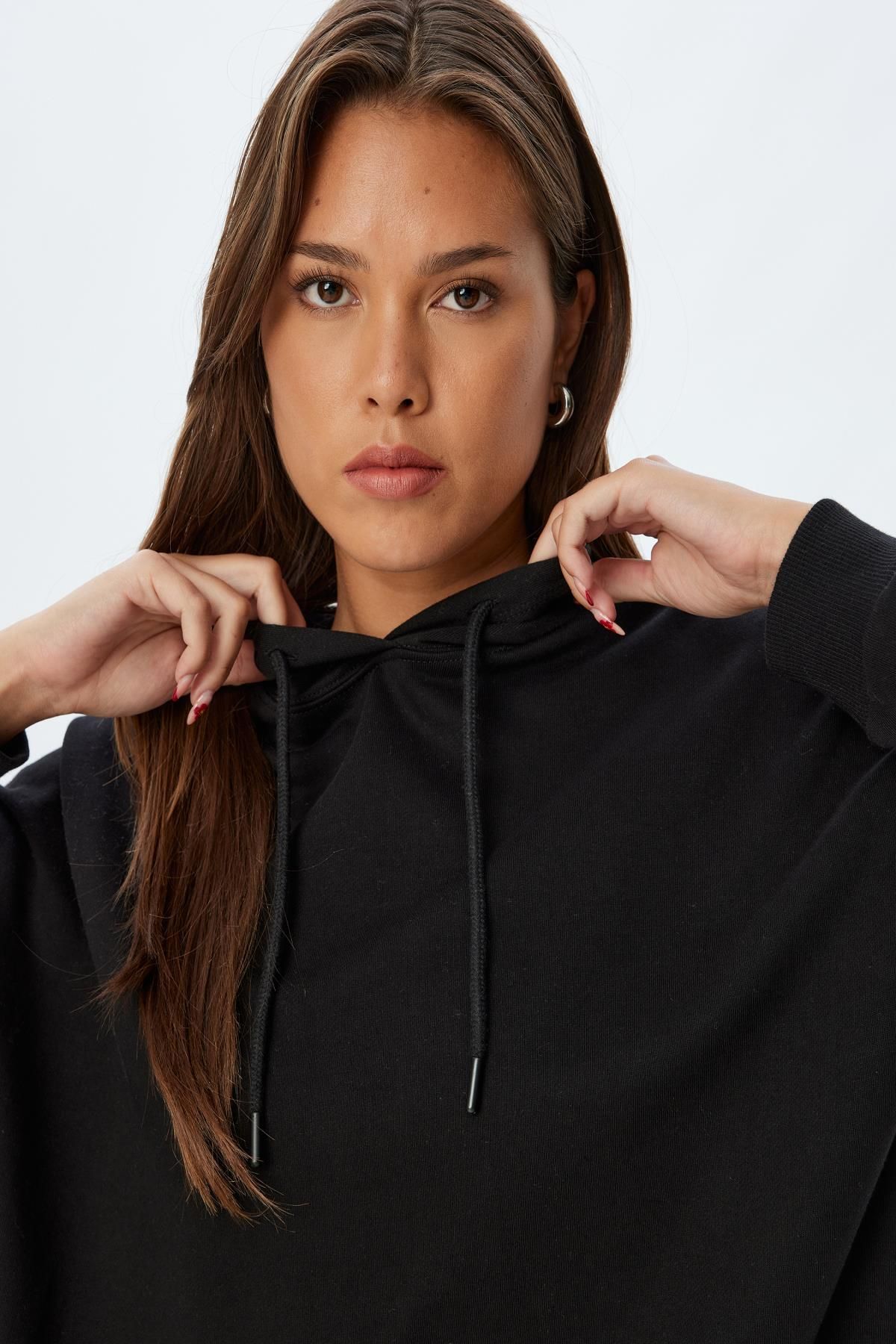 Koton Bluza Damska Czarna 5wak10223ek Kobieta - L