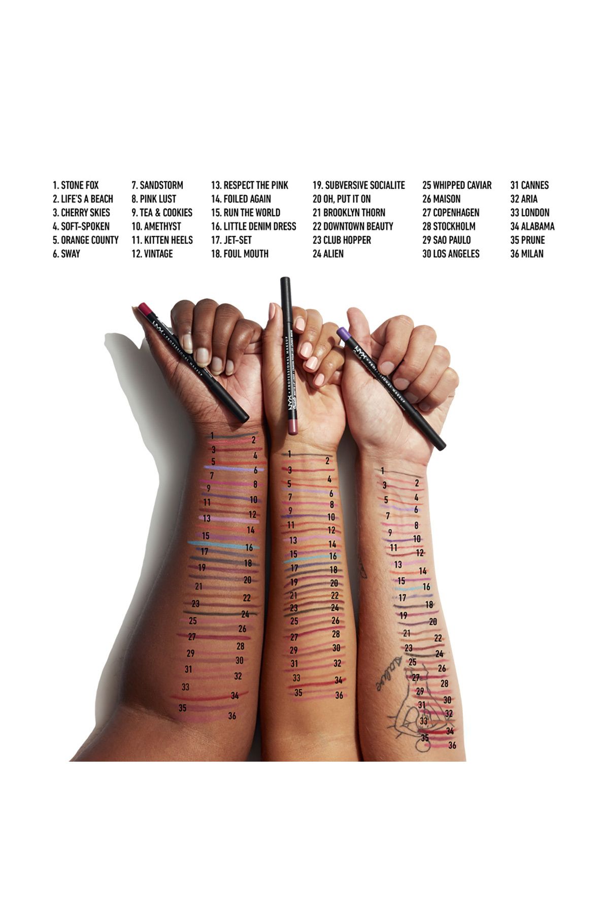 NYX Professional Makeup-Los Angeles Matte Lip Liner - Suede Lip Liner 800897064402 4