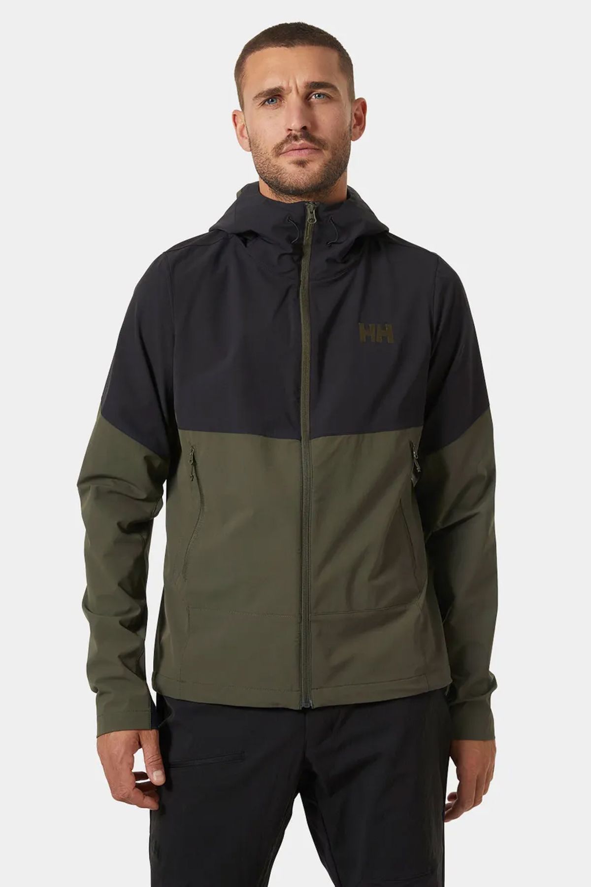 Helly Hansen-Blaze Kapuzen-Softshelljacke für Herren 63286-431 Khaki 1