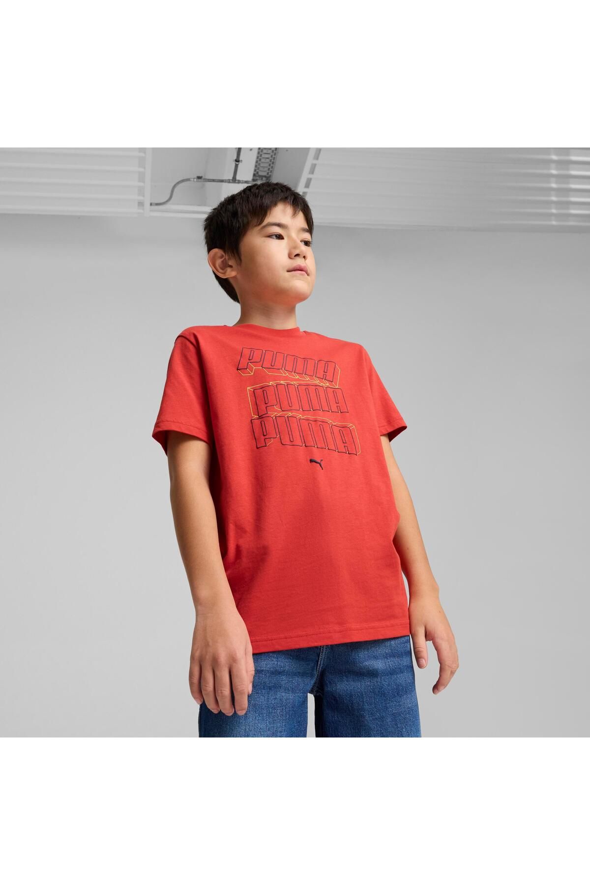 Puma-ESS LOGO LAB HOG Tee B Red Fire 2