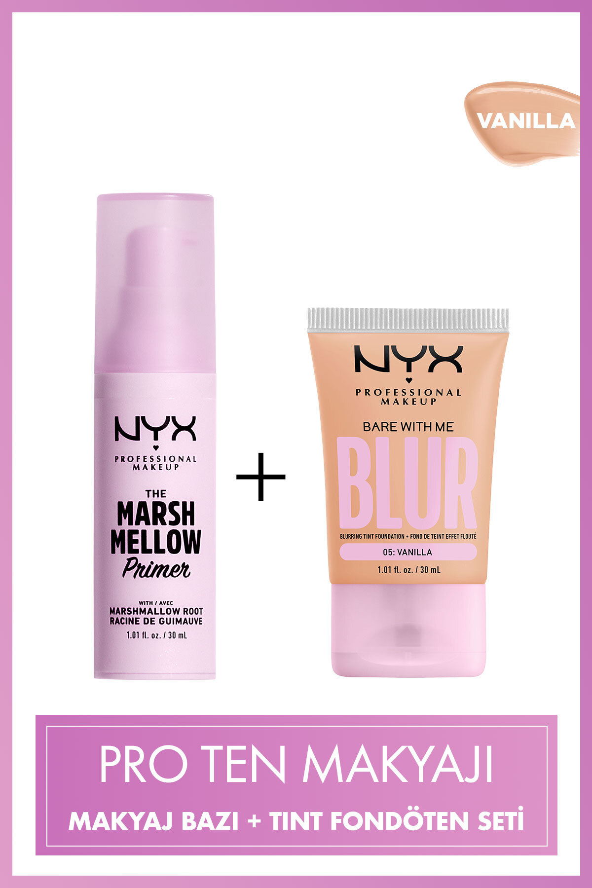 NYX Professional Makeup Blur Tint Ciltte Filtre Etkili Fondöten - 05 Vanilla & & Marshmellow Soothing Primer Makyaj Bazı - Fiyatı, Yorumları