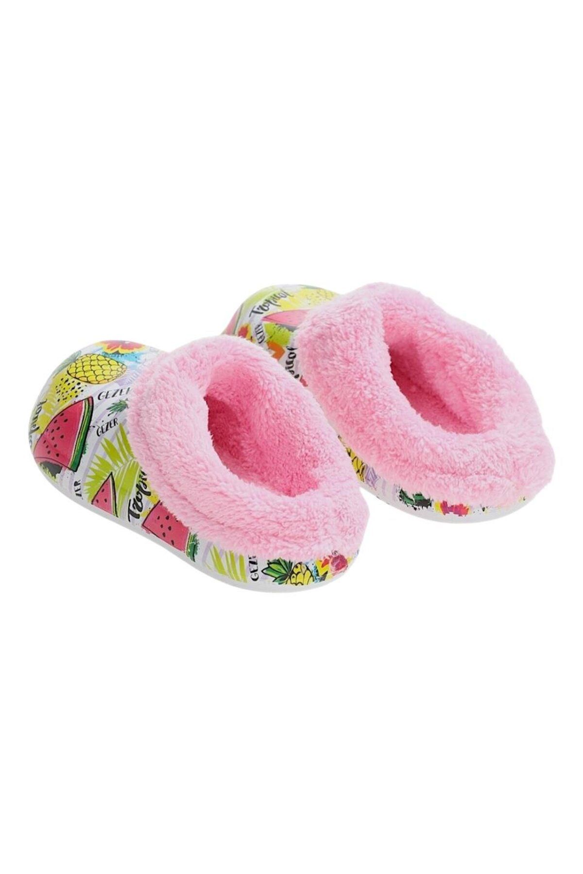 Liger-Pink Eva Children's Slippers - Fur Inside, Outside Street School Nursery 3