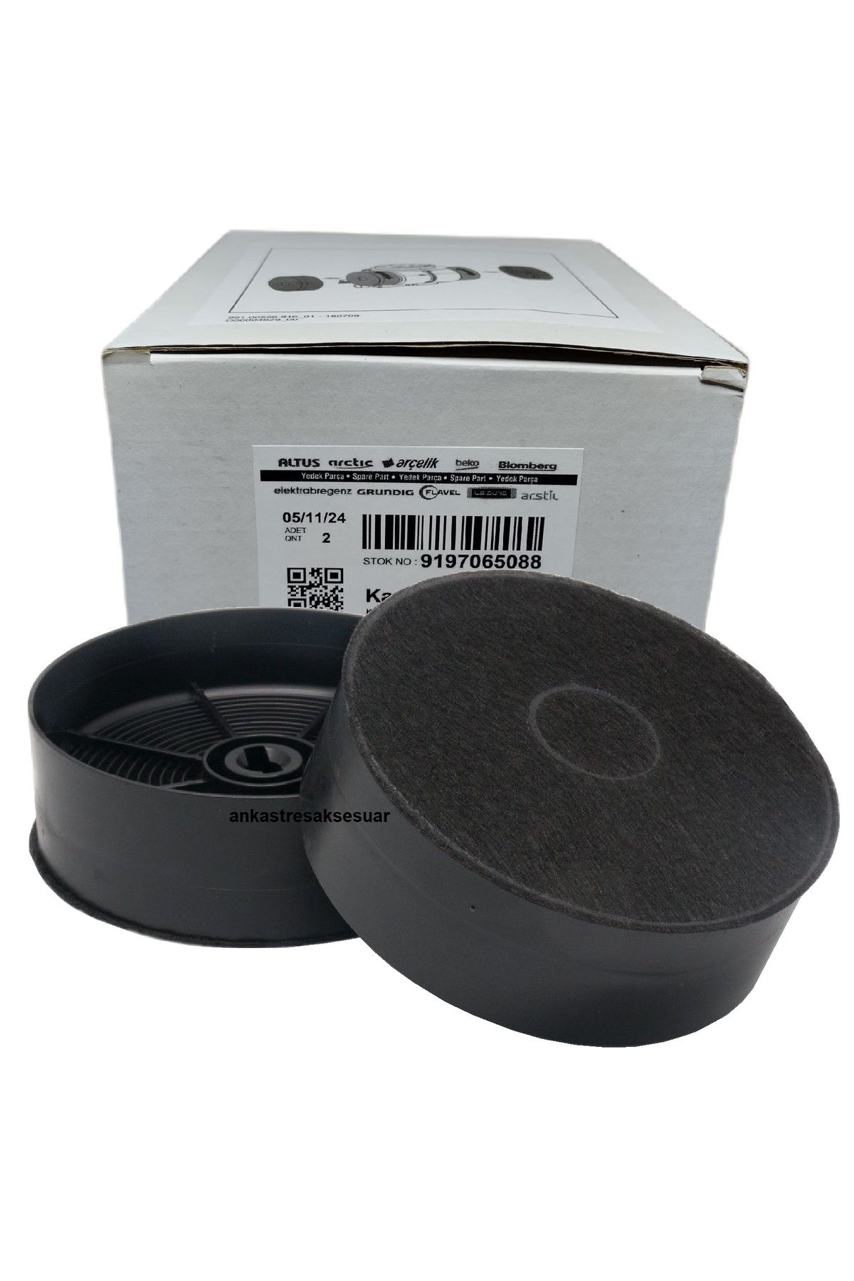 Arçelik P 171 TG Aspiratör Karbon Filtre (9209891100) Bacasız Kullanım için Davlumbaz Kömür Filtresi