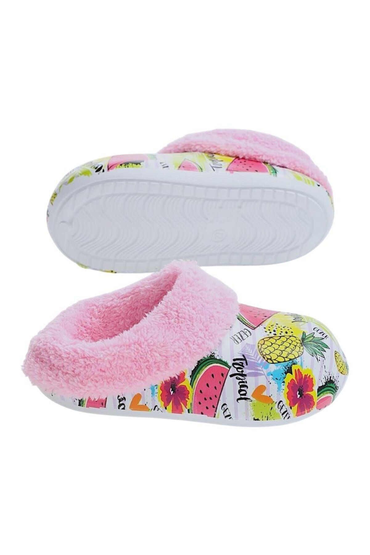 Liger-Pink Eva Children's Slippers - Fur Inside, Outside Street School Nursery 4