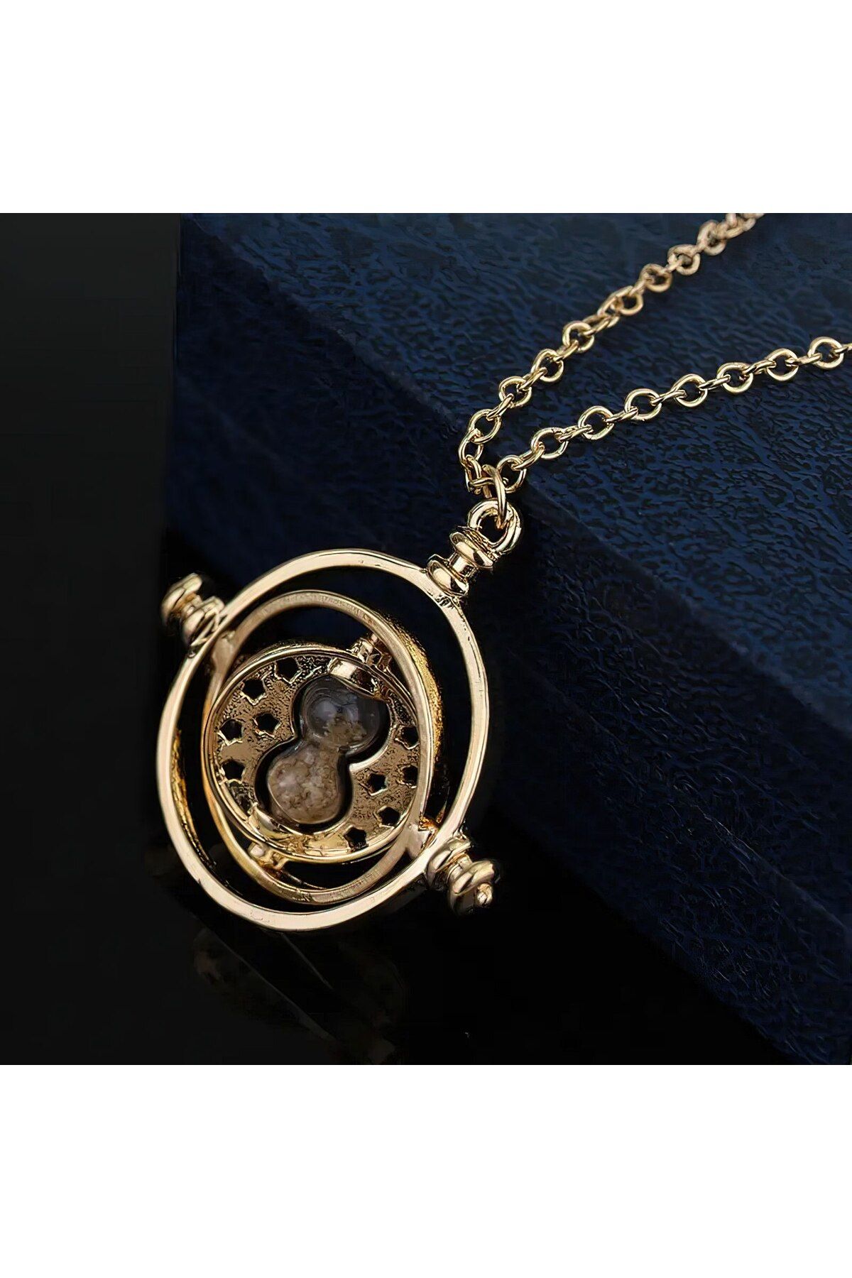 FG KONNİCHİWA-Harry Potter Hermione Time Turner - Glass Necklace, Toys Keychain Earrings, Time Changer Necklace 7