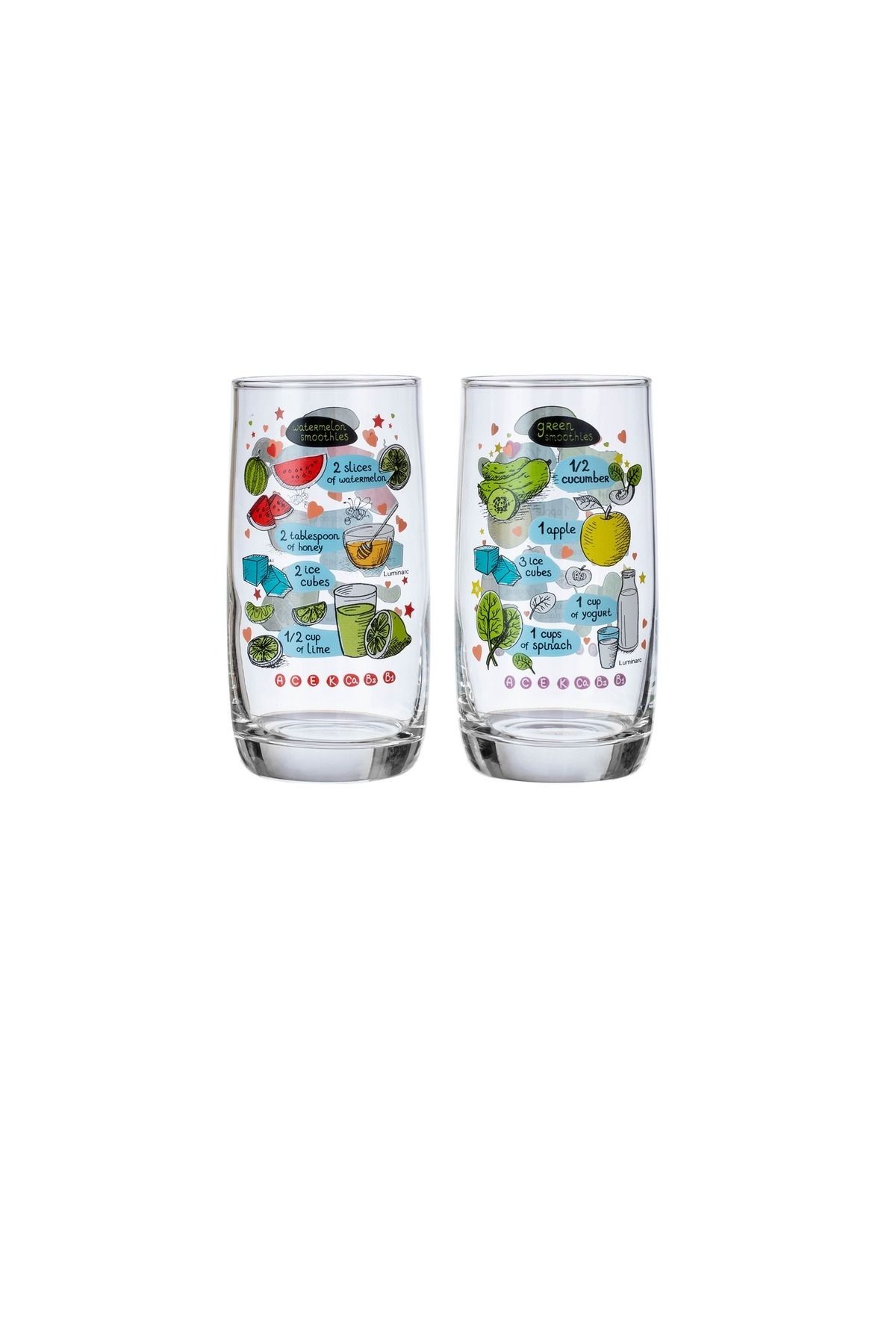 Luminarc-A Set Of Colored And Multi-Use Drinking Glasses 3