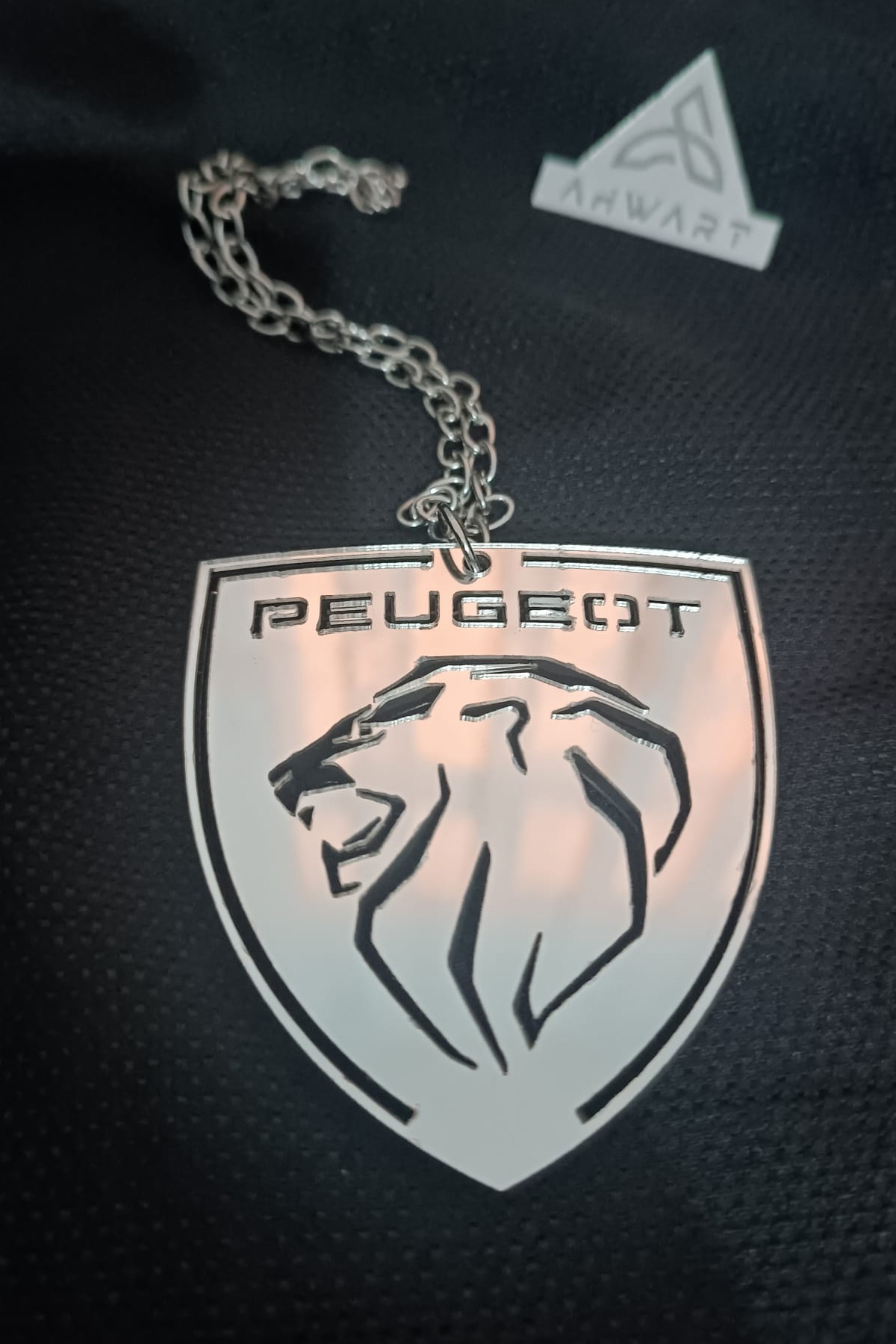 AHWART Peugeot Araba Dikiz Aynası Süsü Peugeot Yeni Logosu KROM Pleksi Araba Süsü