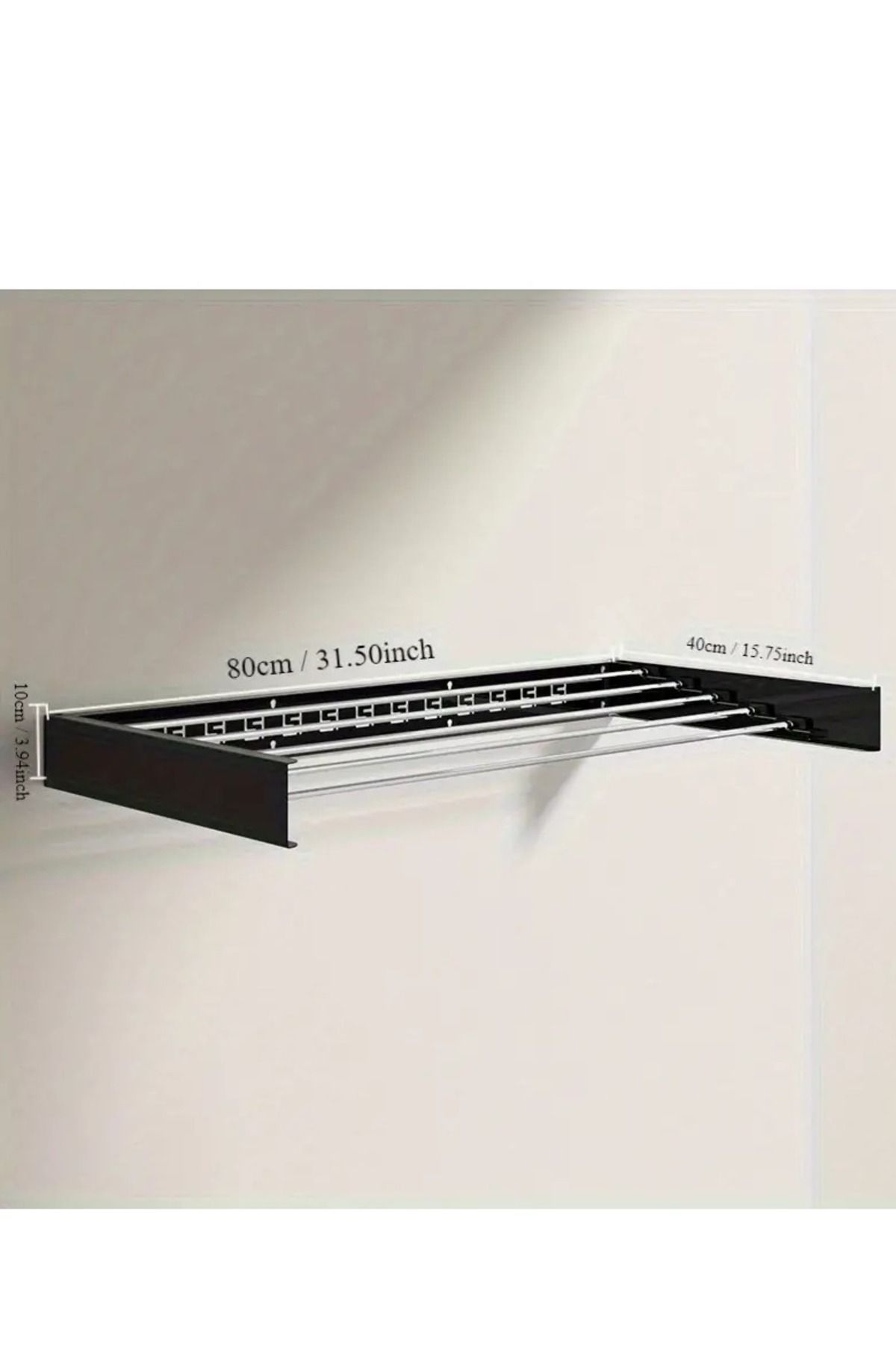 ALMUFARREJ-The Wall-Mounted Clothes Drying Rack Is Retractable And Foldable To Save space In Your Home 3