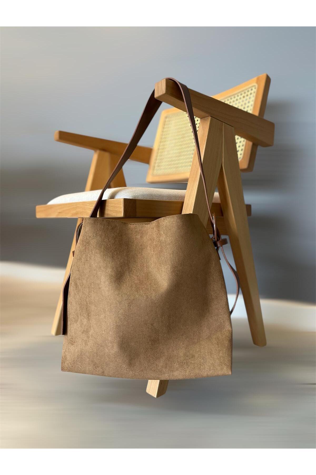 Women's Oversized Shopper Bag with Buckle Detail