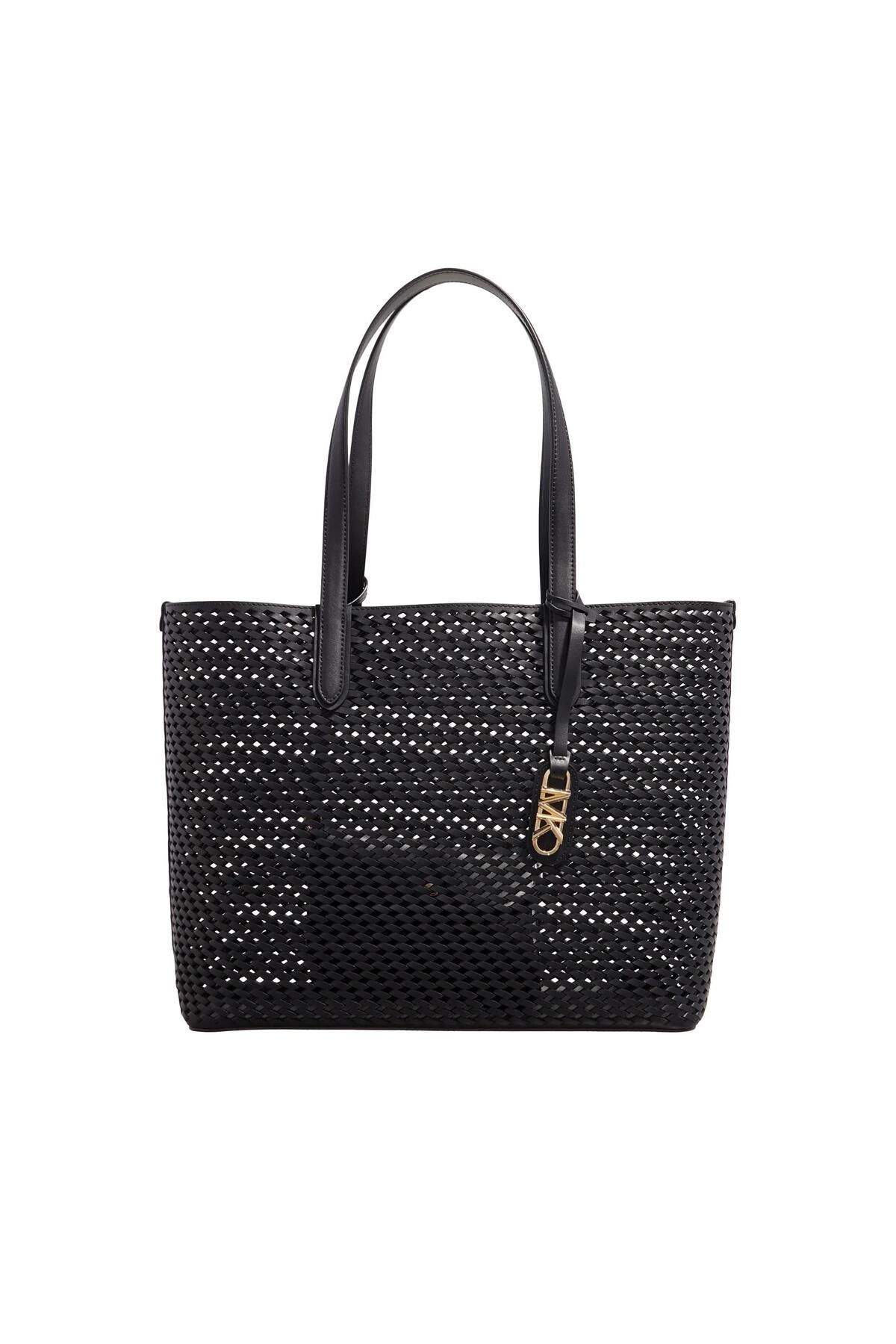 Michael Kors-Schwarzer Leder-Shopper 30T4GZAT4L-1 1