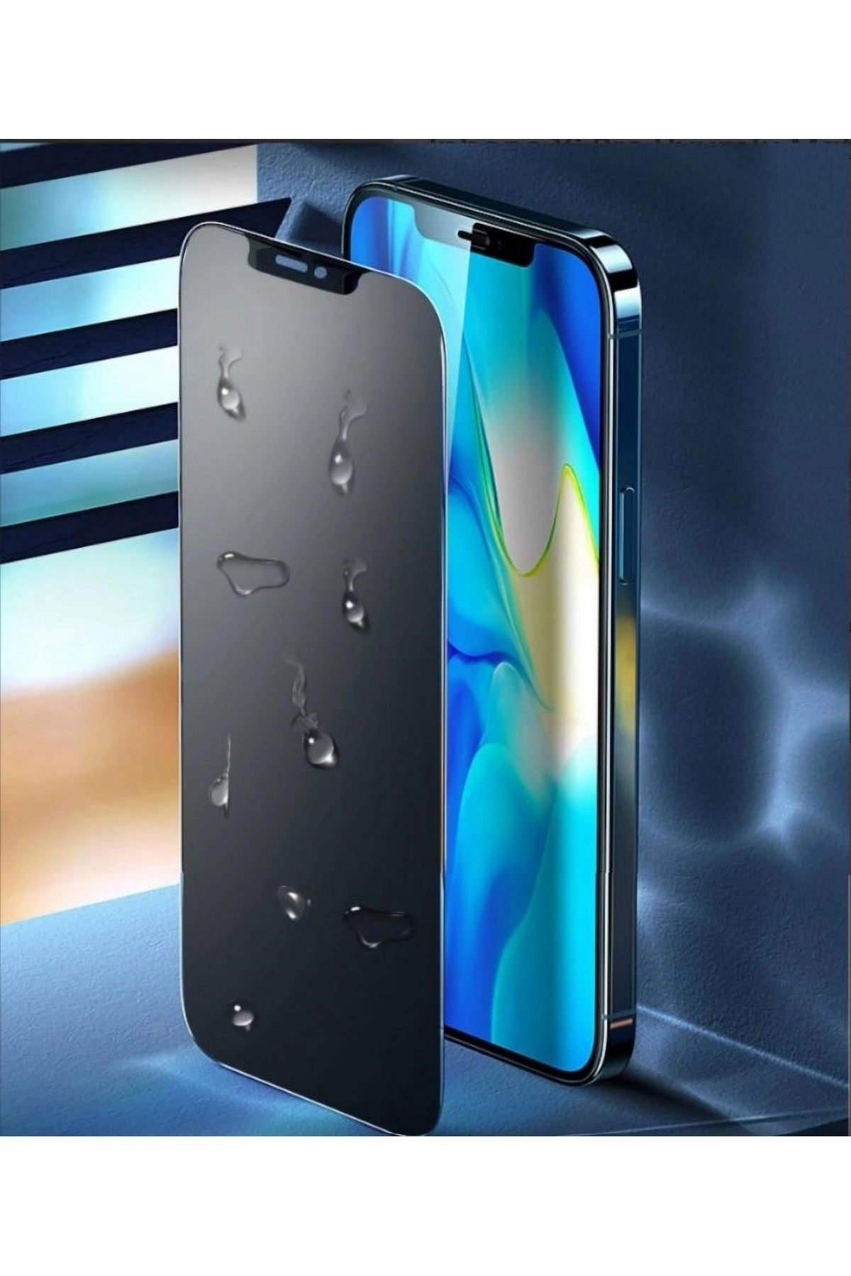 BlitzPower-iPhone 15 Pro Max Compatible Privacy Matte Ghost Nano Screen Protector 3