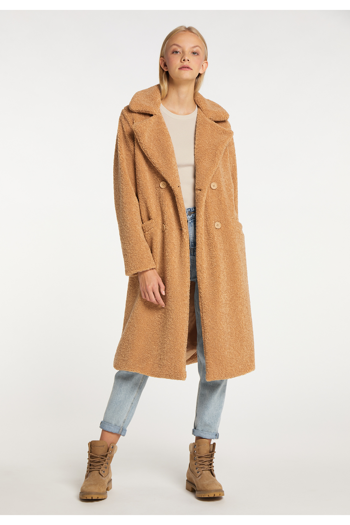 Faux Fur Coat Brauner Kunstpelzmantel Brauner Teddymantel Only