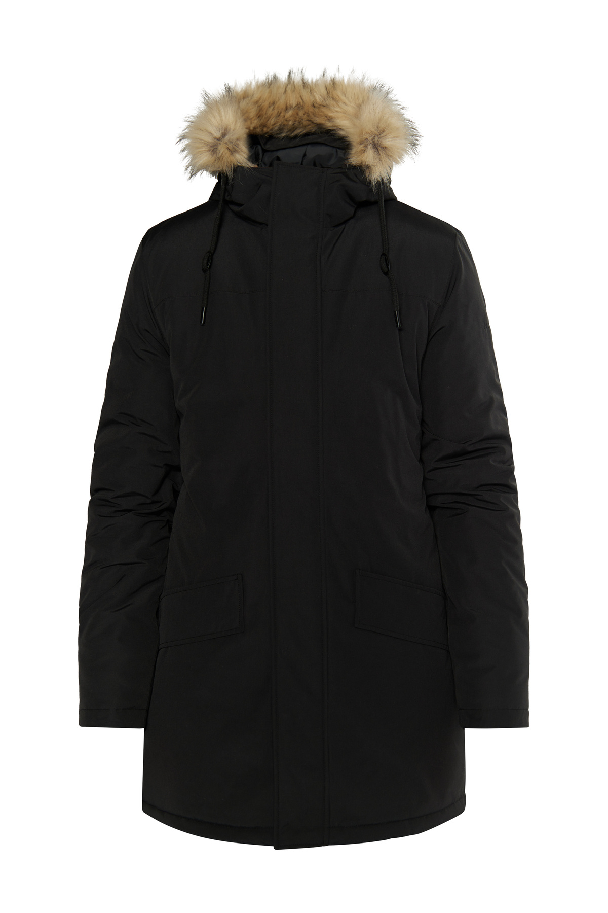 Dreimaster-Winterjacke mit Webpelz 2