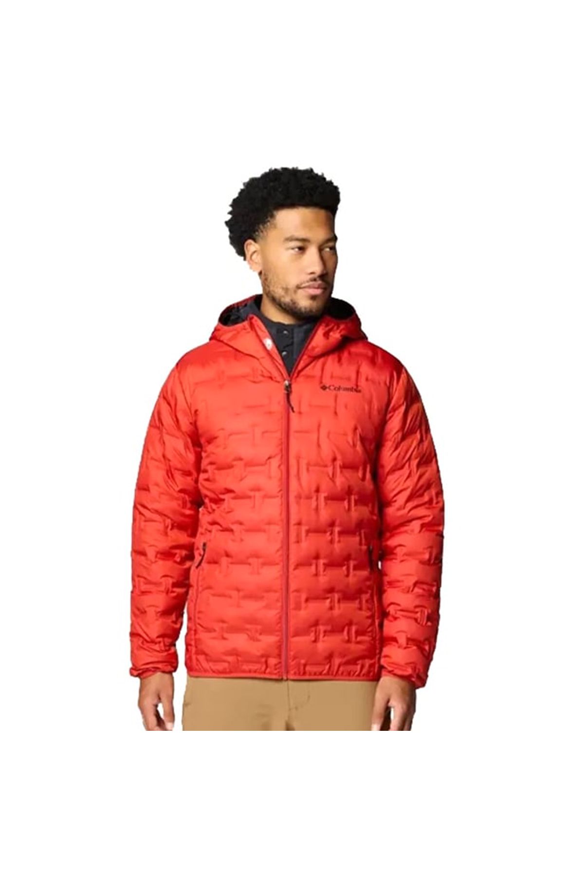 ژاکت مردانه قرمز مردانه مدل Delta Ridge II Down Hooded Wo6610-698 Columbia
