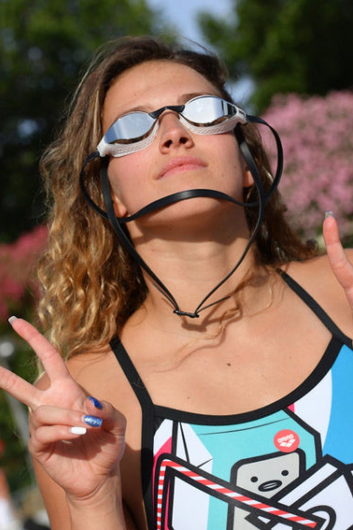 ARENA-Air-I White Unisex Swimmer - Race Goggles with Mirror 7