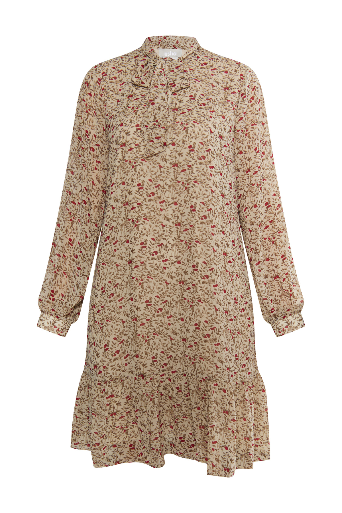 USHA-Midikleid mit floralem Print 2