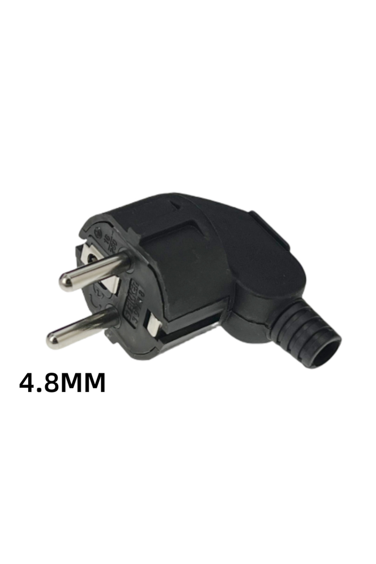 Choice-3PCS 4.8mm EU Schuko Plug Male Replacement Outlets Rewireable 250V 16A IP44 Connector Electeic So... 6