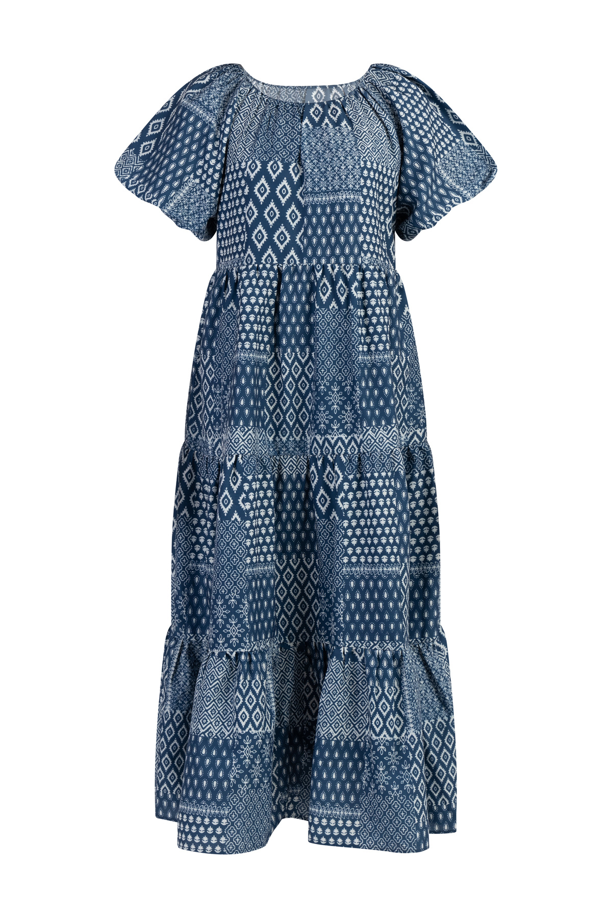 Dreimaster-Kurzarm Maxikleid 3