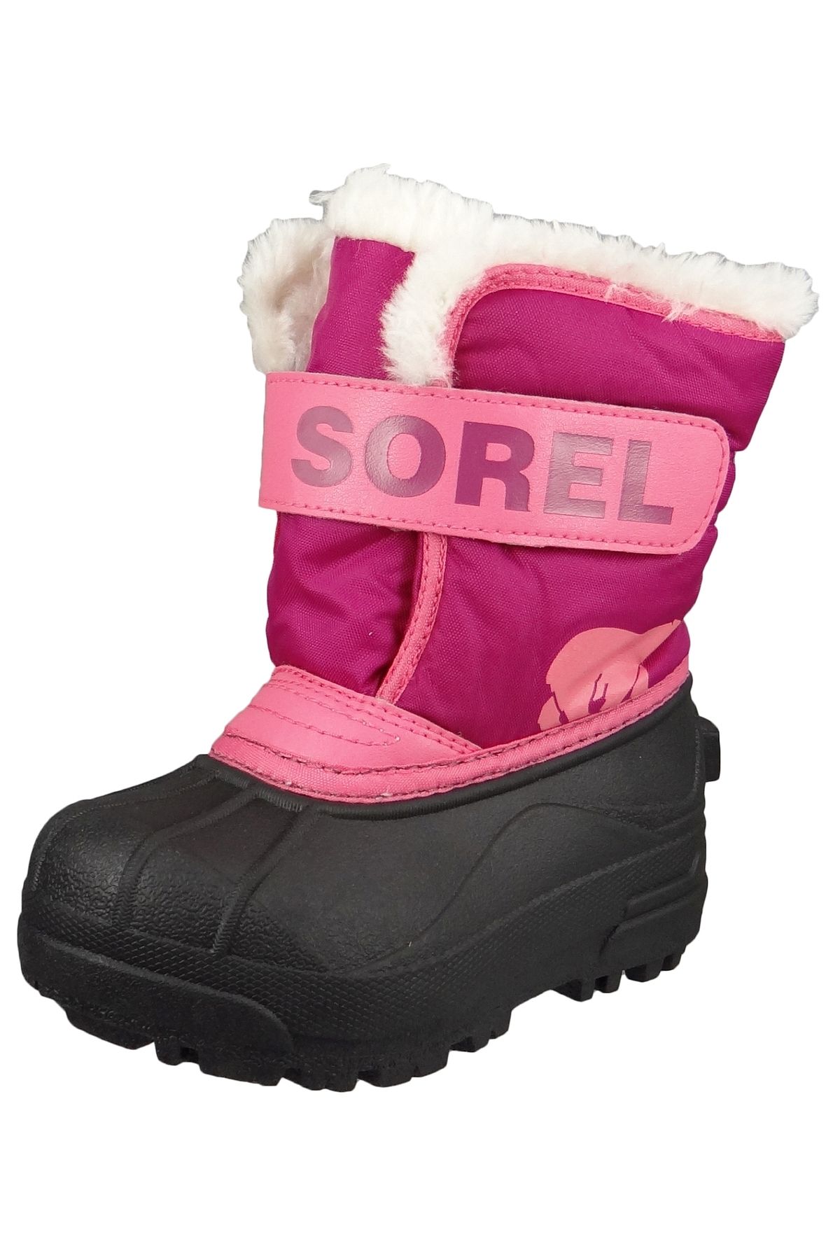 Sorel-Kinder Stiefel Winterschuhe Snow Commander 1869561 Rosa Tropic Pink Deep Blush 1