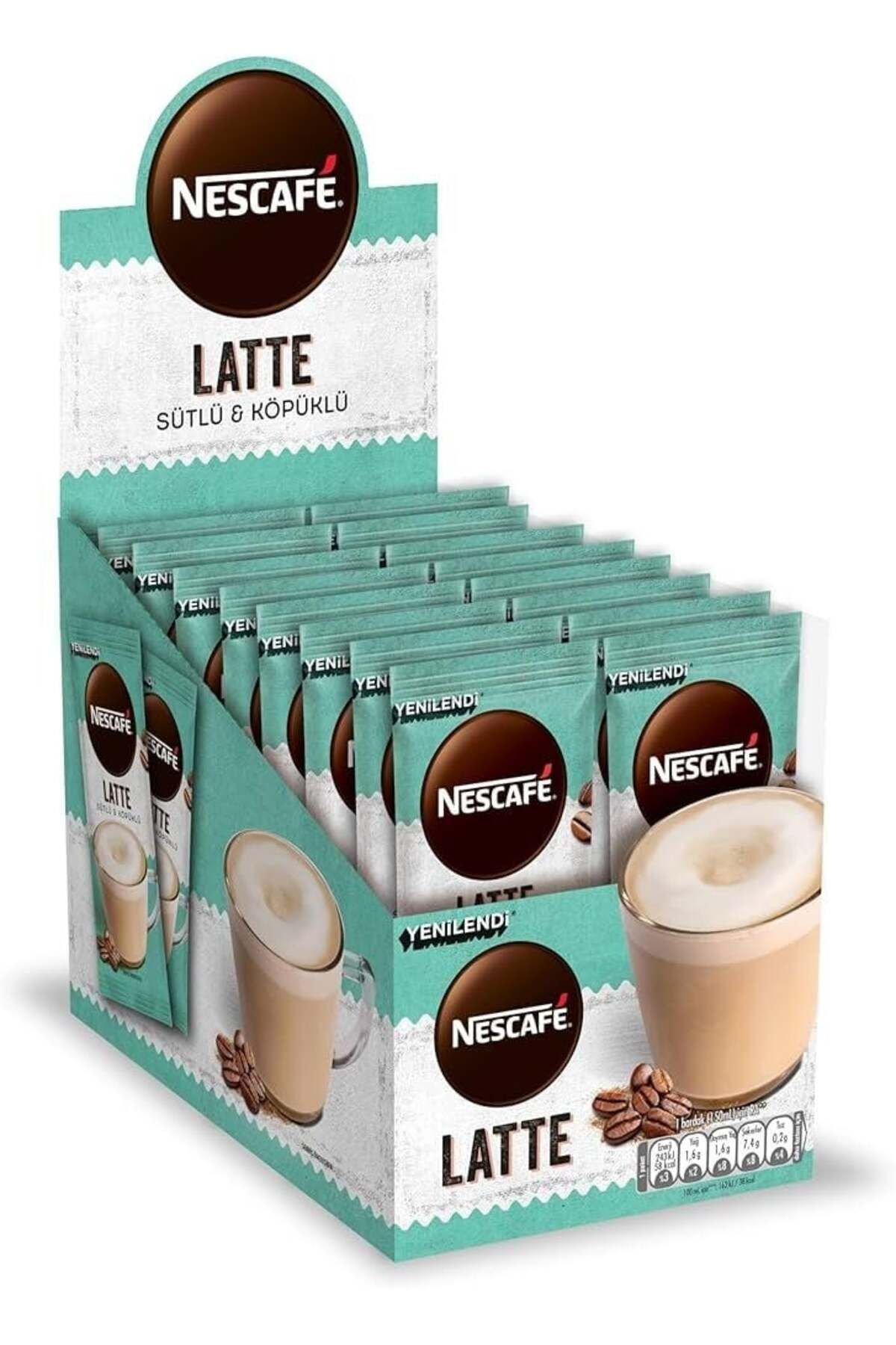 Nescafe Latte Sütlü Köpüklü Kahve 14,5 gr 24 Adet