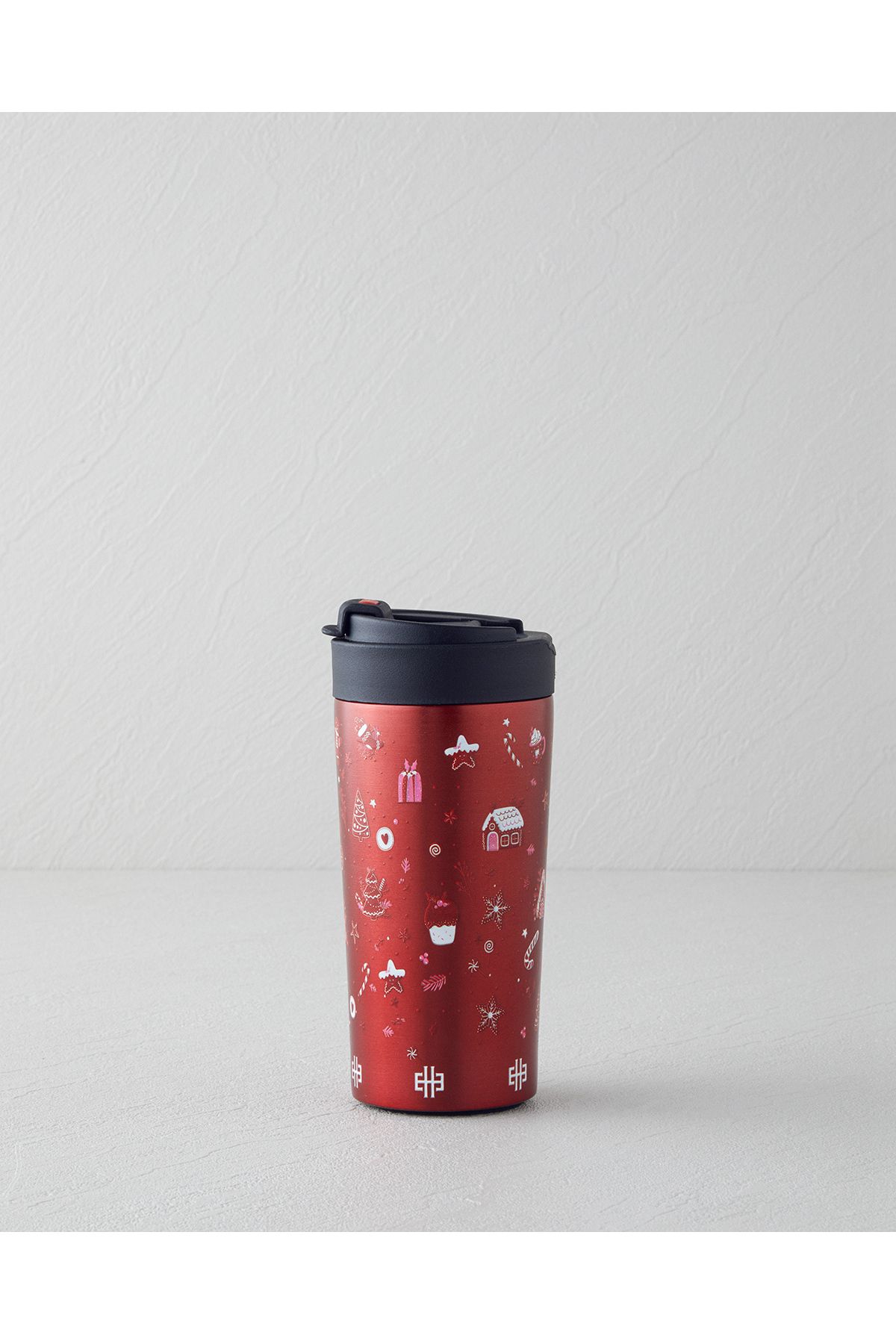 English Home Good Mood New Year Çelik Travel Mug 380 ml Kırmızı