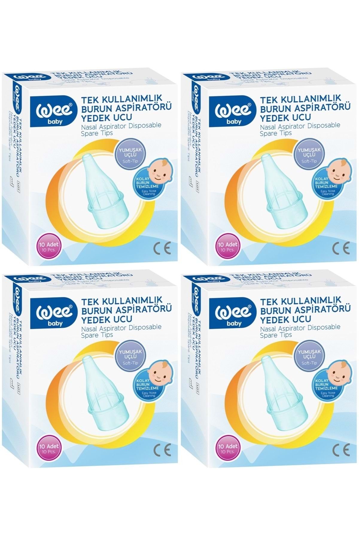 Wee Baby Burun Aspiratörü Nasal Yedek Ucu 40 Adet (4Pk*10)