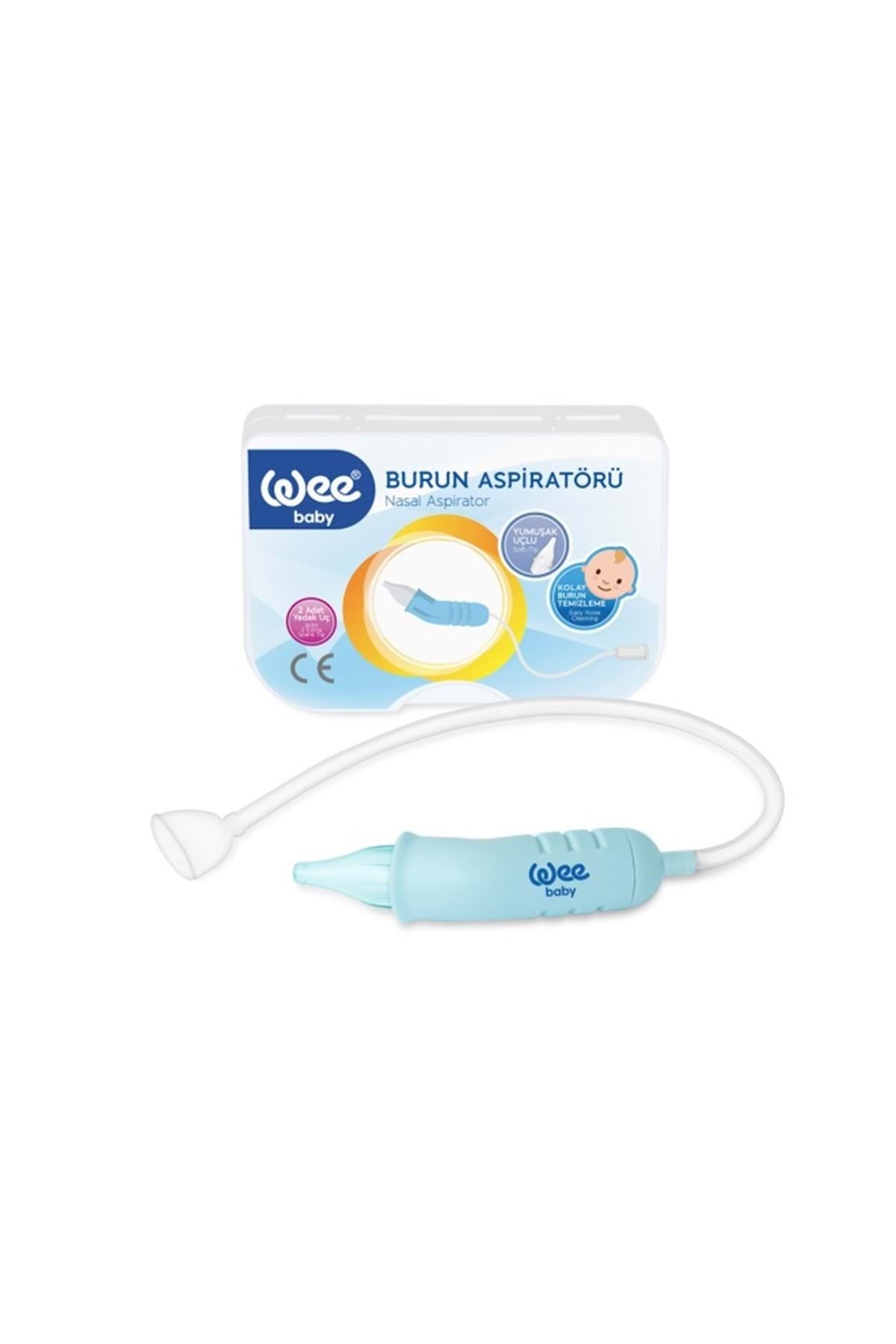 Wee Baby Burun Aspiratörü Nasal (Yeni Saklama Kabı Kutulu) (5 Li Set) (WEE162) fotoğrafı 2 (önizleme)