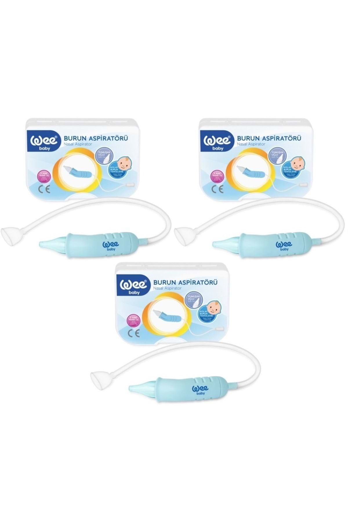 Wee Baby Burun Aspiratörü Nasal (Yeni Saklama Kabı Kutulu) (3 Lü Set)