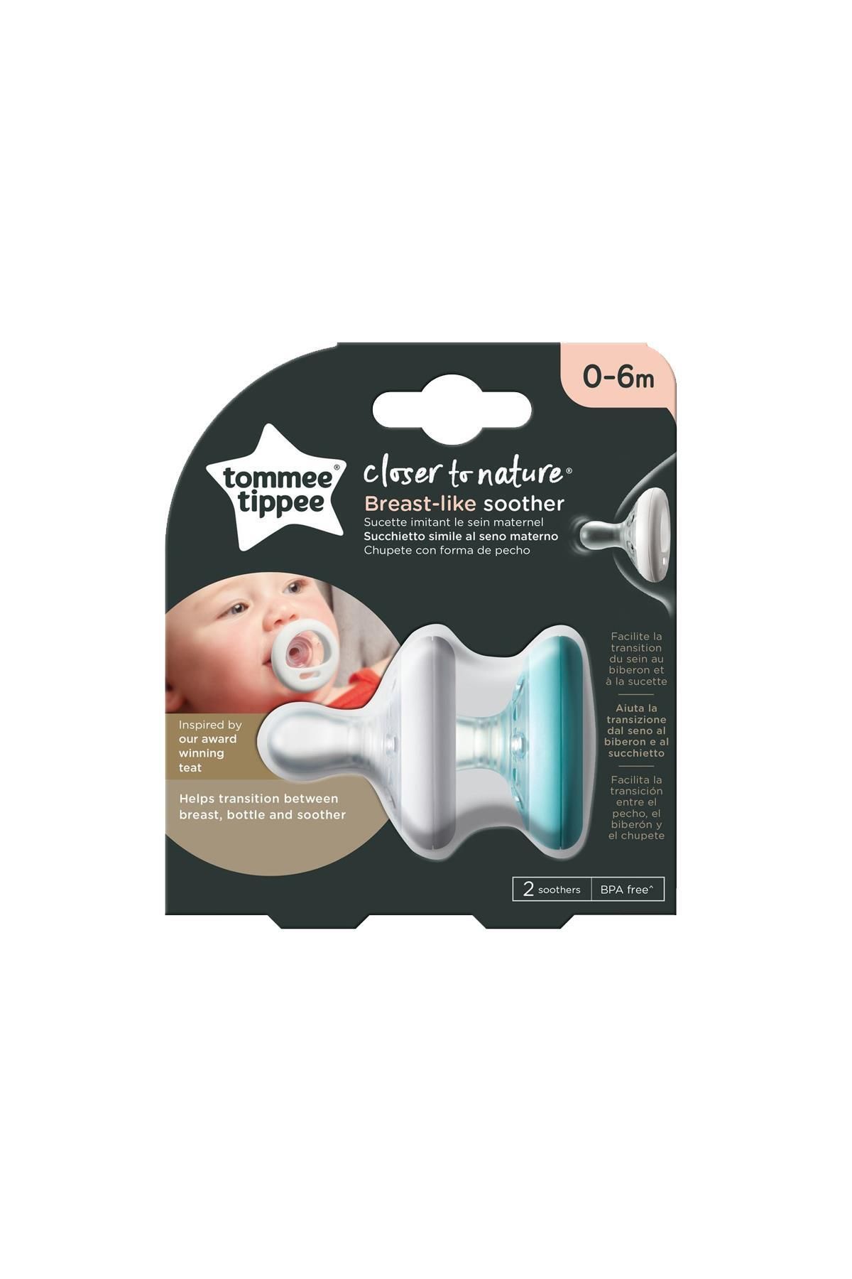 tommee tippee 2x Breastlike Emzik 0-6 Ay