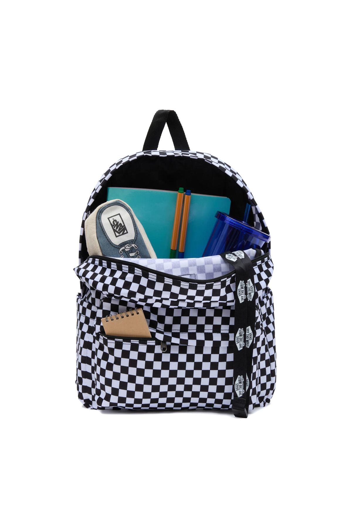 Vans-Rucsac Old Skool Check Geantă neagră unisex 4