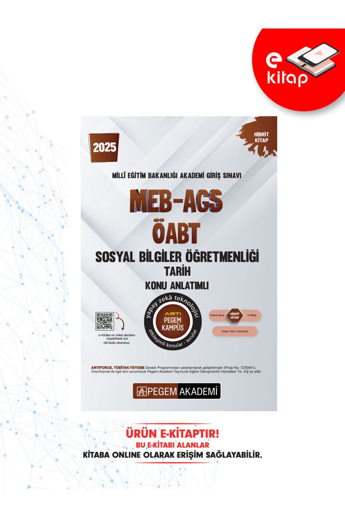 Pegem Akademi 2025 Meb-ags Öabt Sosyal Bilgiler Öğretmenliği Tarih Konu Anlatımlı E-kitap