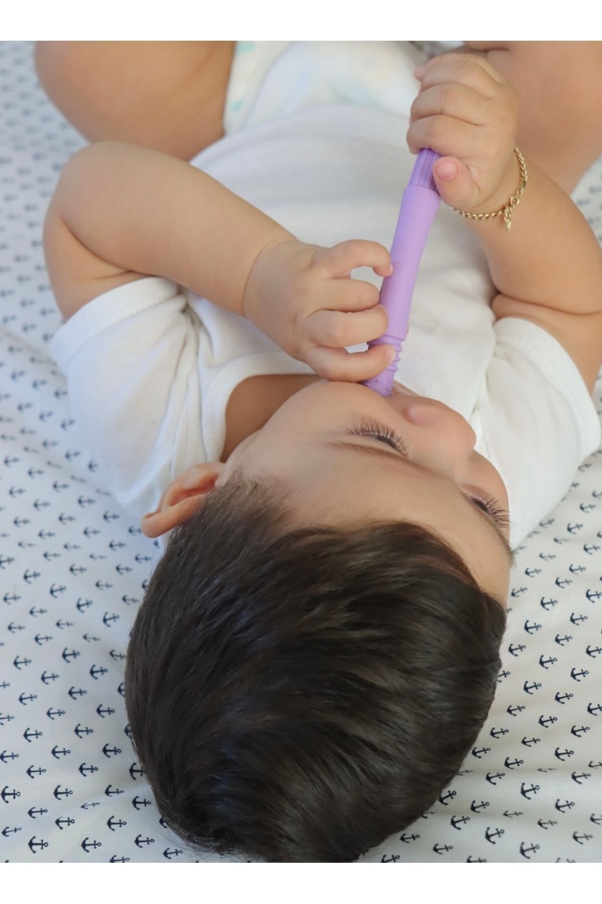 Moory Yeşil Duyusal Diş Kaşıyıcı-oral Motor Terapi-oral Keşif-dişlik-çiğneme Tüpü-beslenme-ergoterapi fotoğrafı 6 (önizleme)