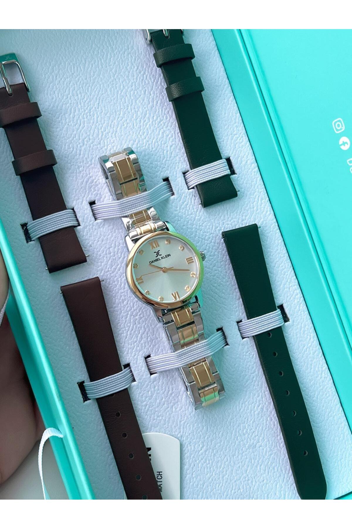 Daniel Klein Rolex Kasa Çelik Kordon Çelik Takı Seti Hediyeli 2Yıl