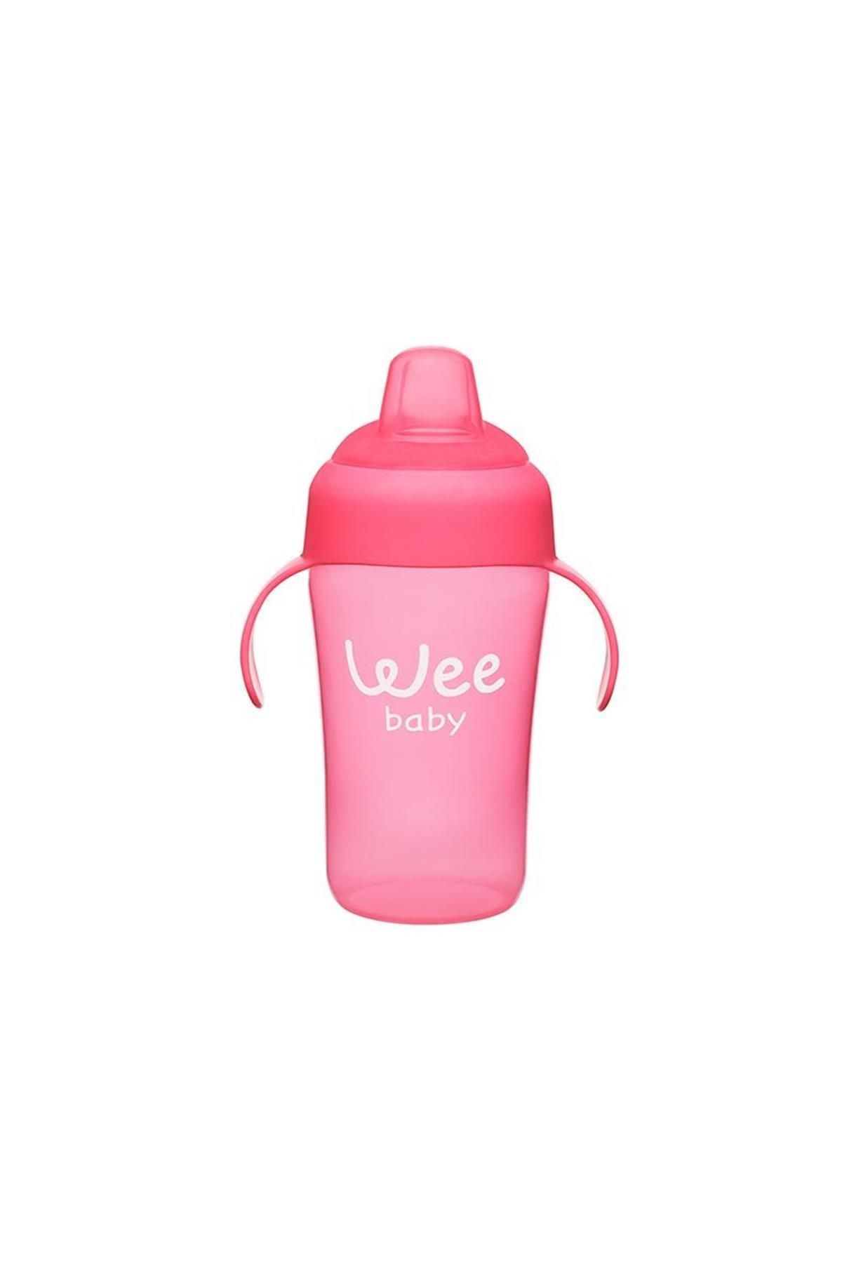 Wee Baby Colorful Akıtmaz Kulplu Bardak Pembe 240ml