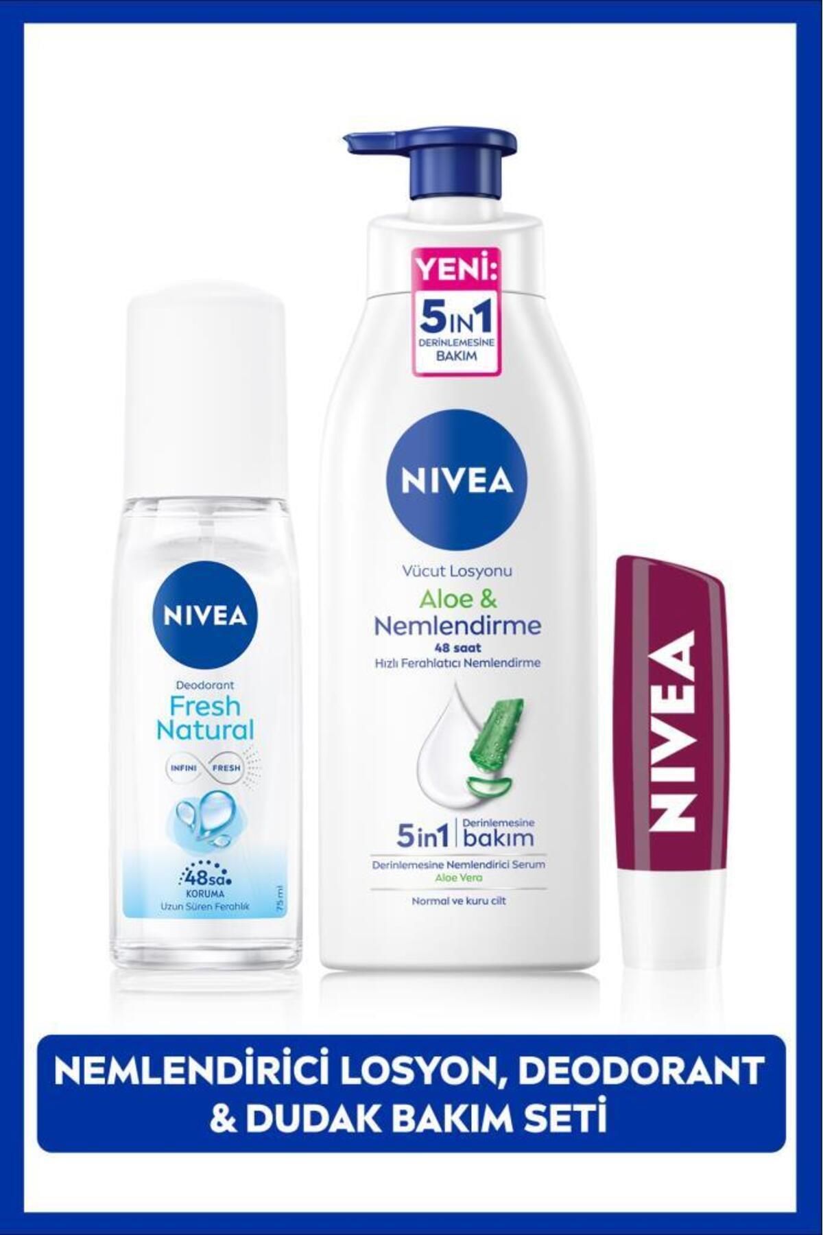 NIVEA Etkili Kişisel Bakım Losyonu Ve Sprey Deodorant SAKLI G