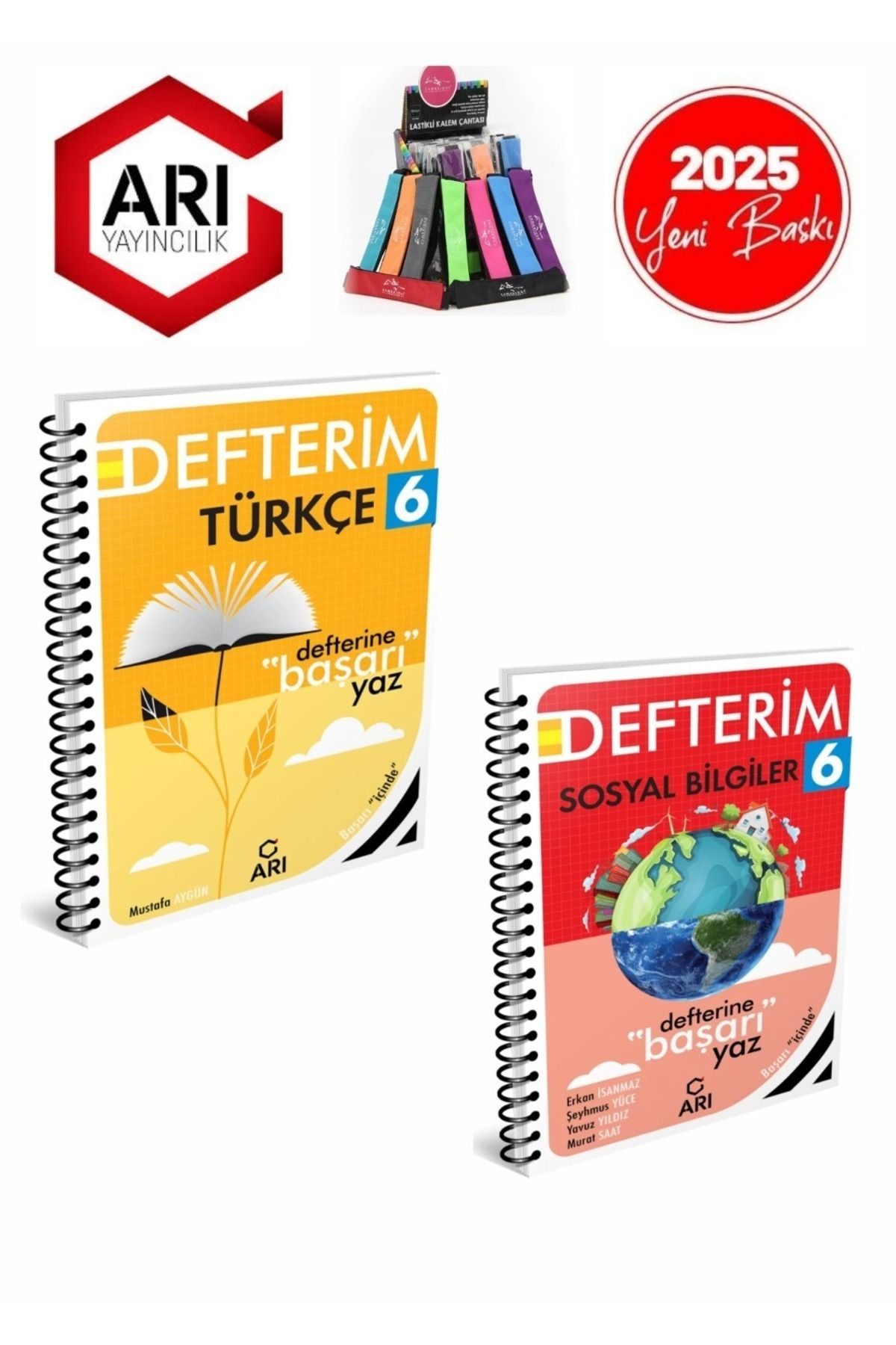 Arı Yayıncılık 2024-2025 6.Sınıf Türkçe-Sosyal BilgilerKonu Anlatımlı Defter Seti(2Kitap)+Kalemlik