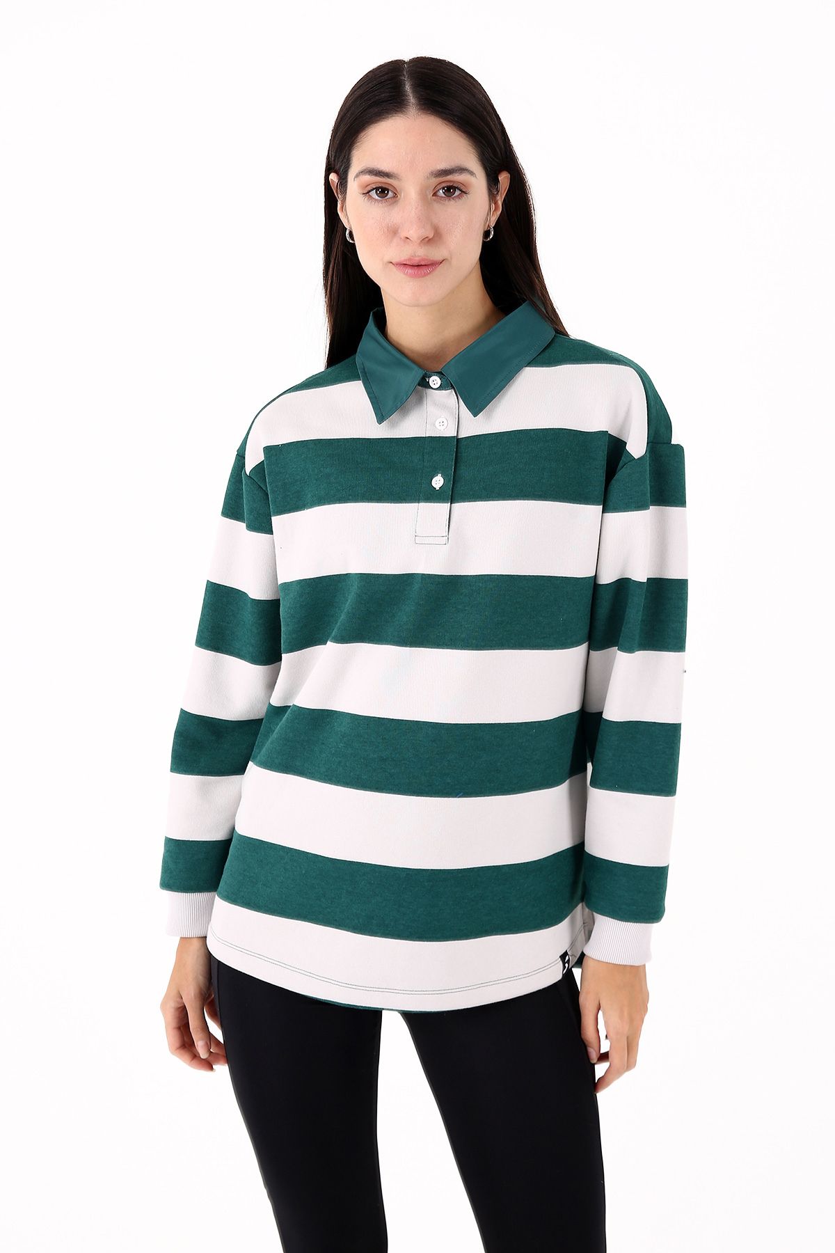 Scorp-Green Luxe Women's Casual Sweatshirt 3