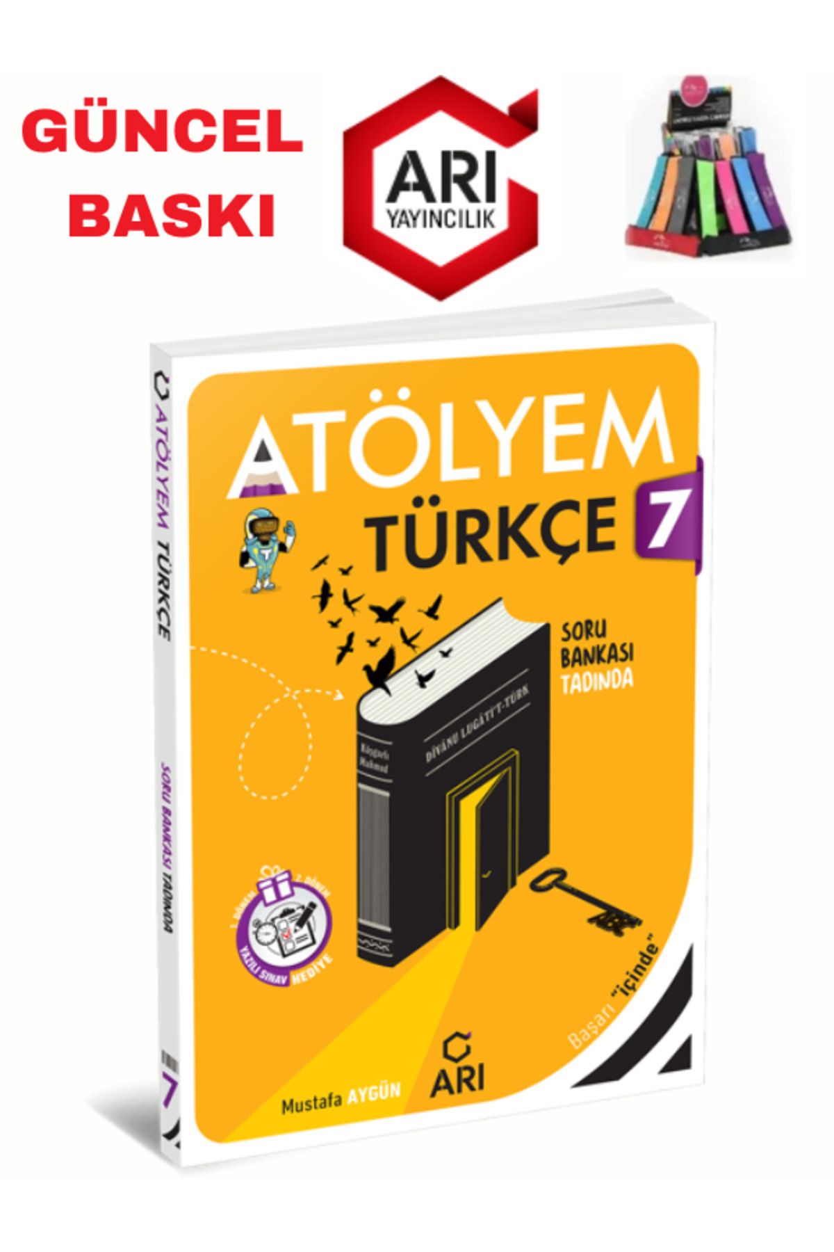 Arı Yayıncılık 2024-2025 Müfredat 7.Sınıf Atölyem Türkçe Soru Bankası+Yazılı Eki+Kalemlik