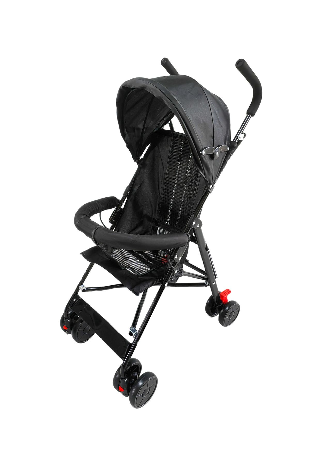 Fab N Funky-Lightweight Stroller with Adjustable Canopy, Swivel Wheels, Mosquito Net - Black 1