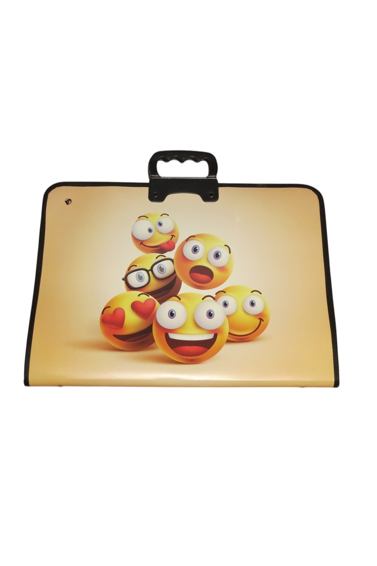 Polin-37 cm X54 cm Emoji Pattern Project and Picture Bag 2