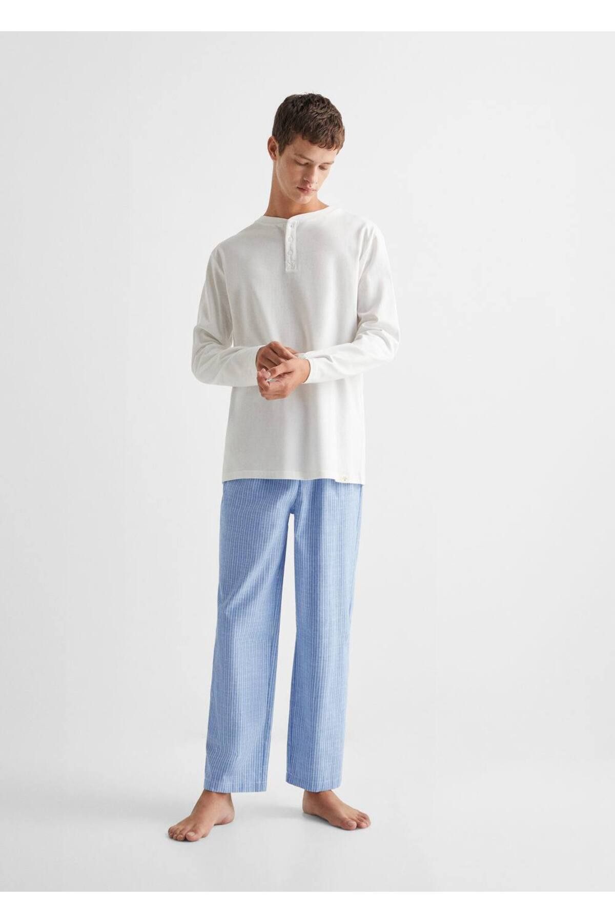 Mango Teen-Set de pijamale portocalii pentru copii 2
