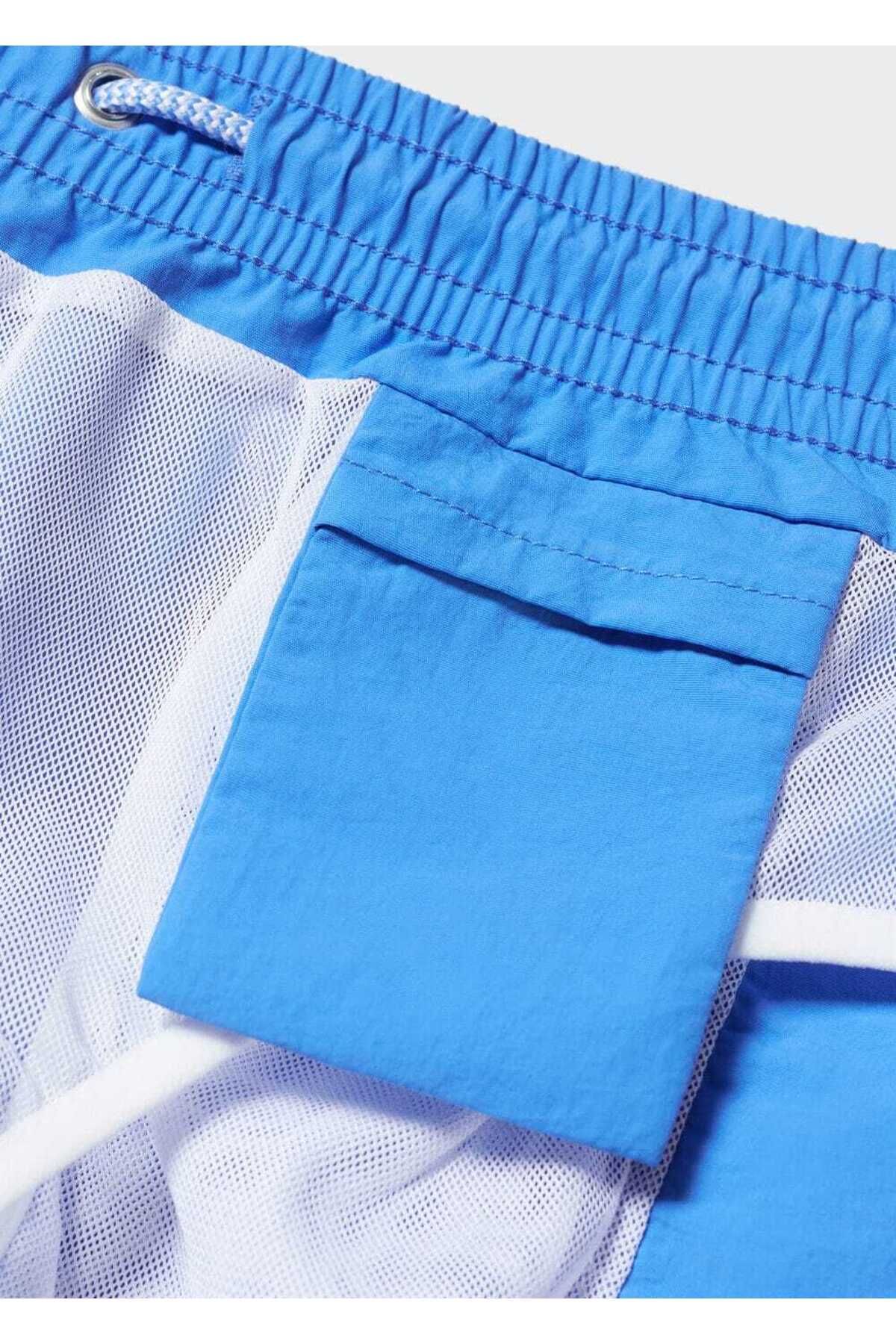 MANGO Man-Lace-up no pattern shorts swimsuit 5